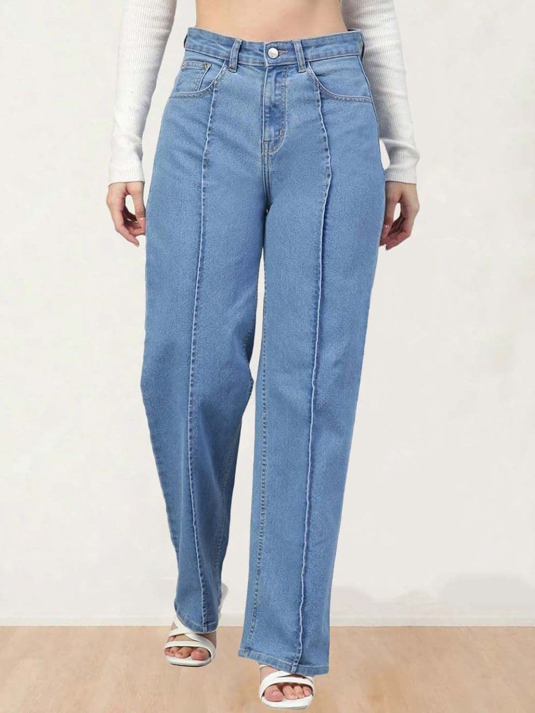 Kotty Women Straight Fit High-Rise Stretchable Jeans - view 1