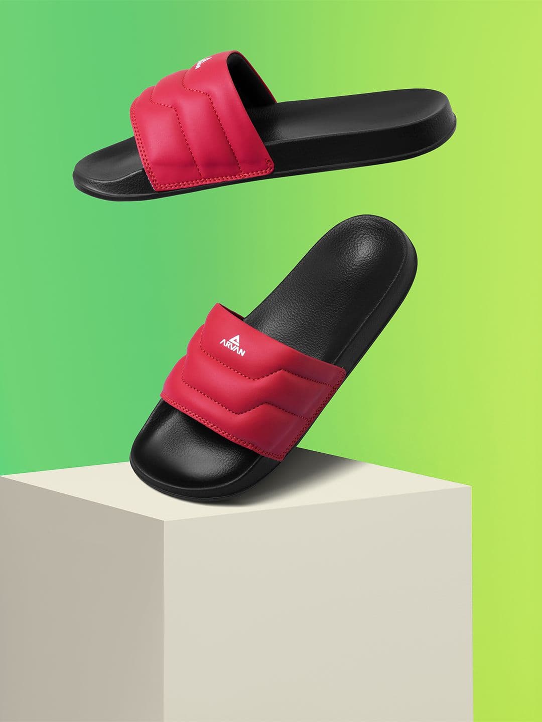 ARVAN Men Printed Sliders - view 1