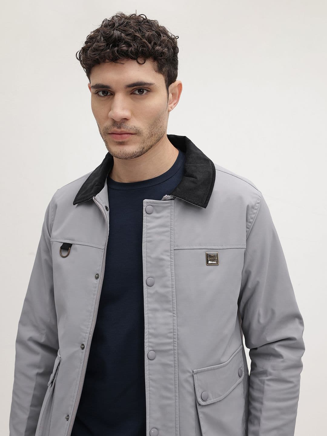 The Roadster Life Co. Spread Collar Tailored Jacket with Utility Pockets - view 1
