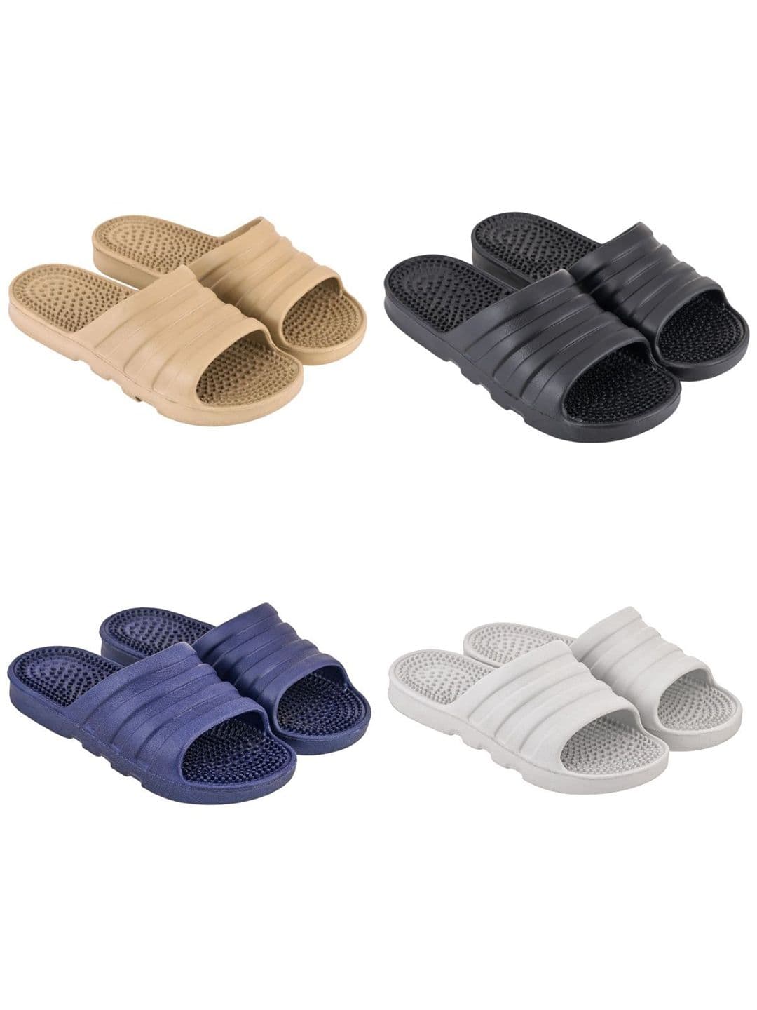 Feel alive Set Of 4 Ultra-Comfortable Lightweight Thong Flip-Flops - view 1