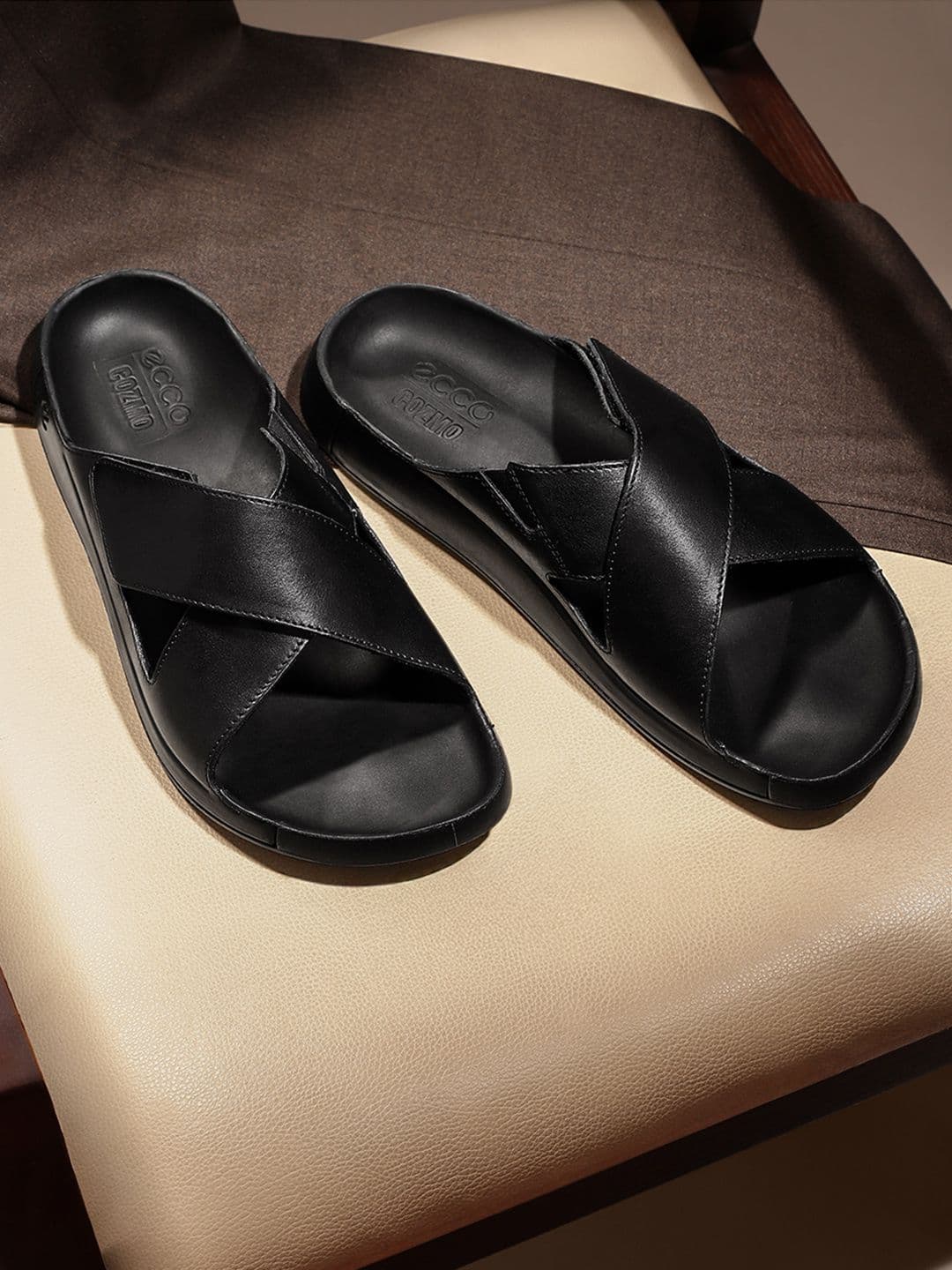 ECCO Men Leather Comfort Sandals - view 1