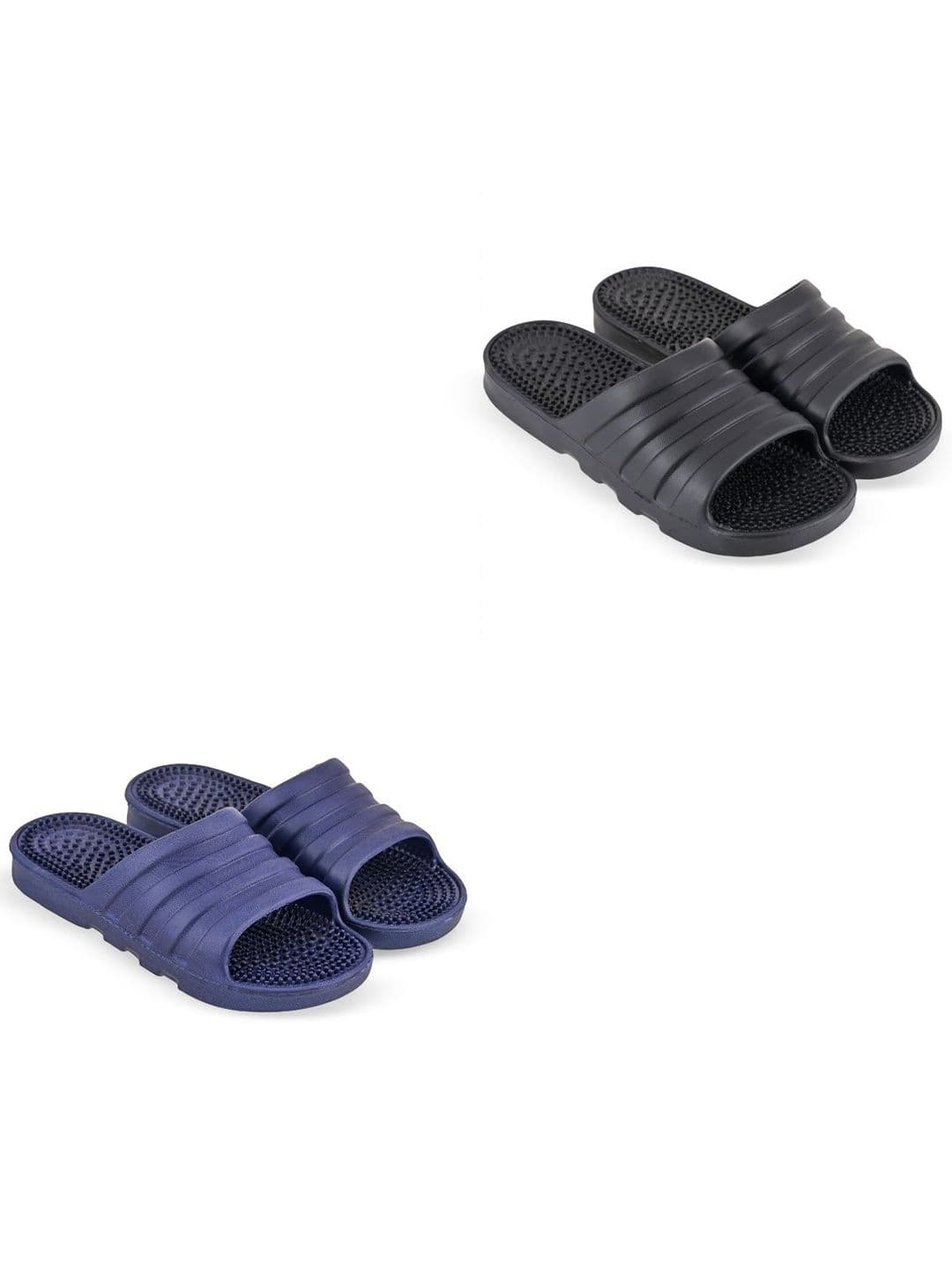 Feel alive Men Set of 3 Textured Slip-On Flip Flops - view 1