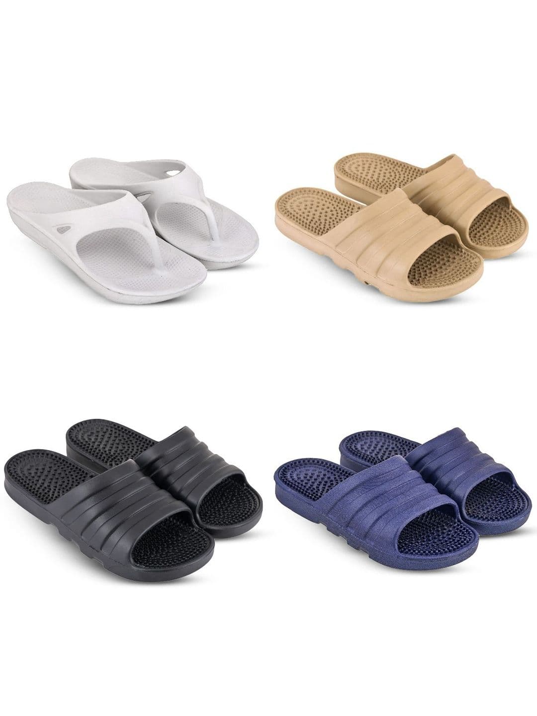 Feel alive Set Of 4 Ultra-Comfortable Thong Flip-Flops - view 1