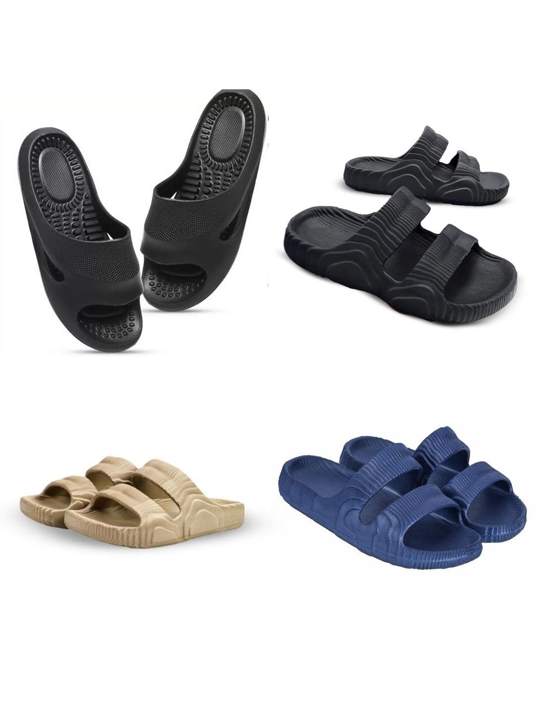 Feel alive Men Set of 4 Ultra-Comfortable Lightweight Sliders - view 1