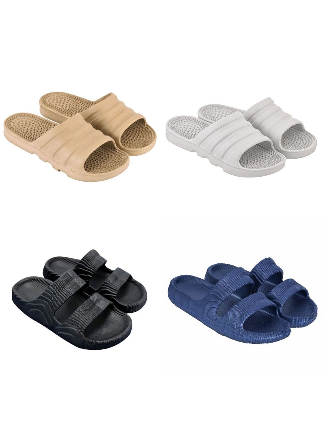 Feel alive Men Set of 4 Sliders Flip Flops - view 1