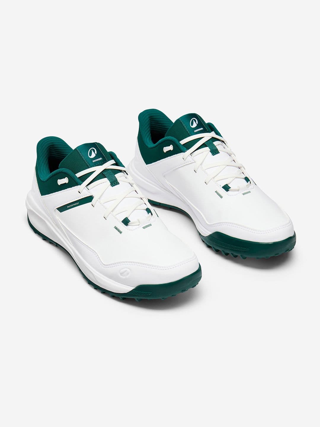 Decathlon Inesis - Men White and Green MW500 Waterproof Golf Shoes - view 1