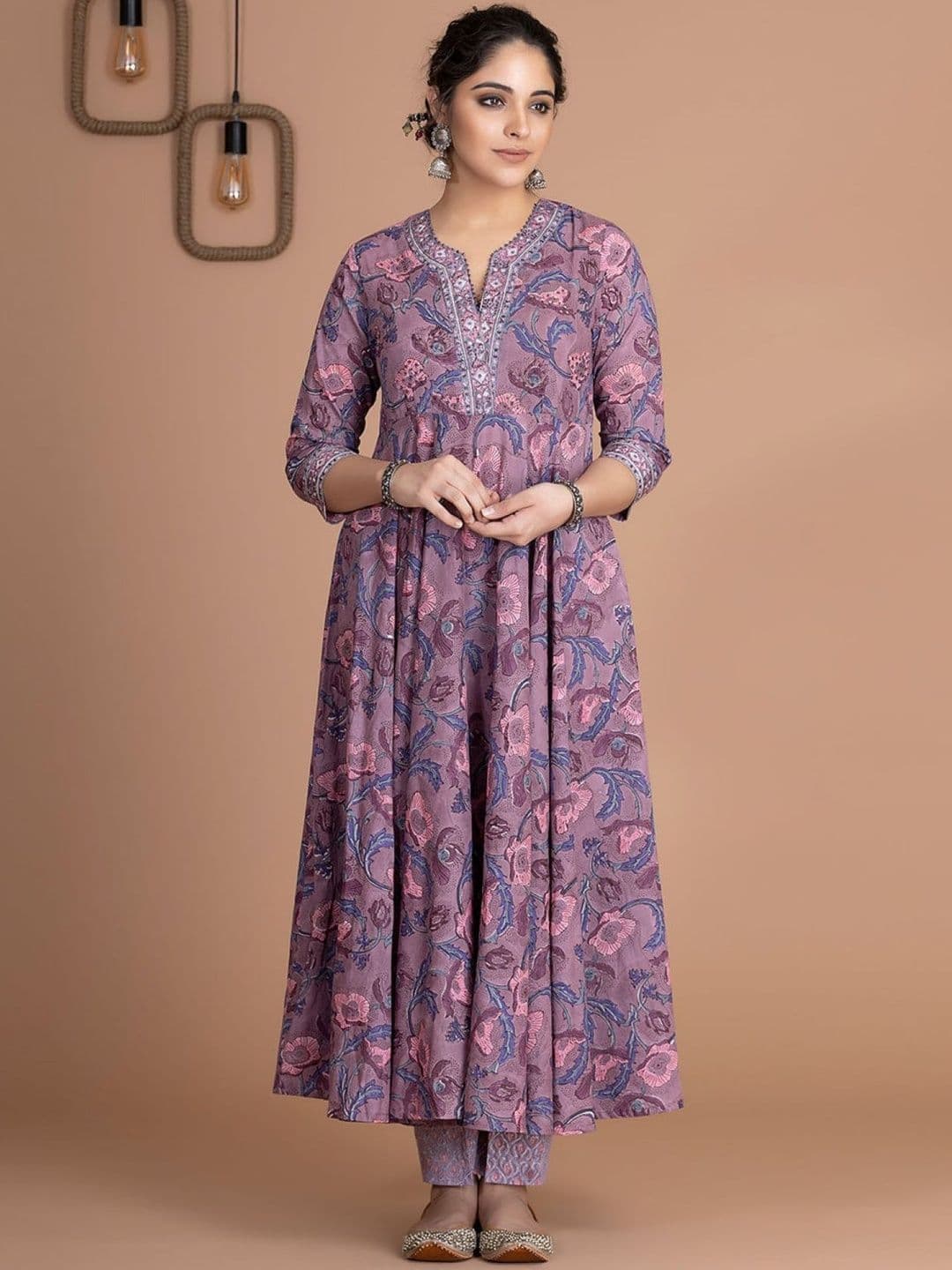 KALINI Women Viscose Rayon Kurta Sets - view 1