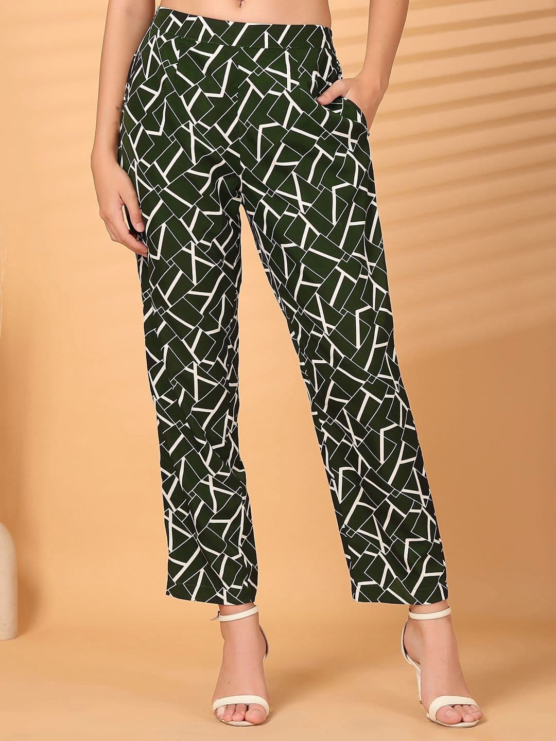 BEING NAUGHTY Women Abstract Printed Straight Fit Palazzos - view 1