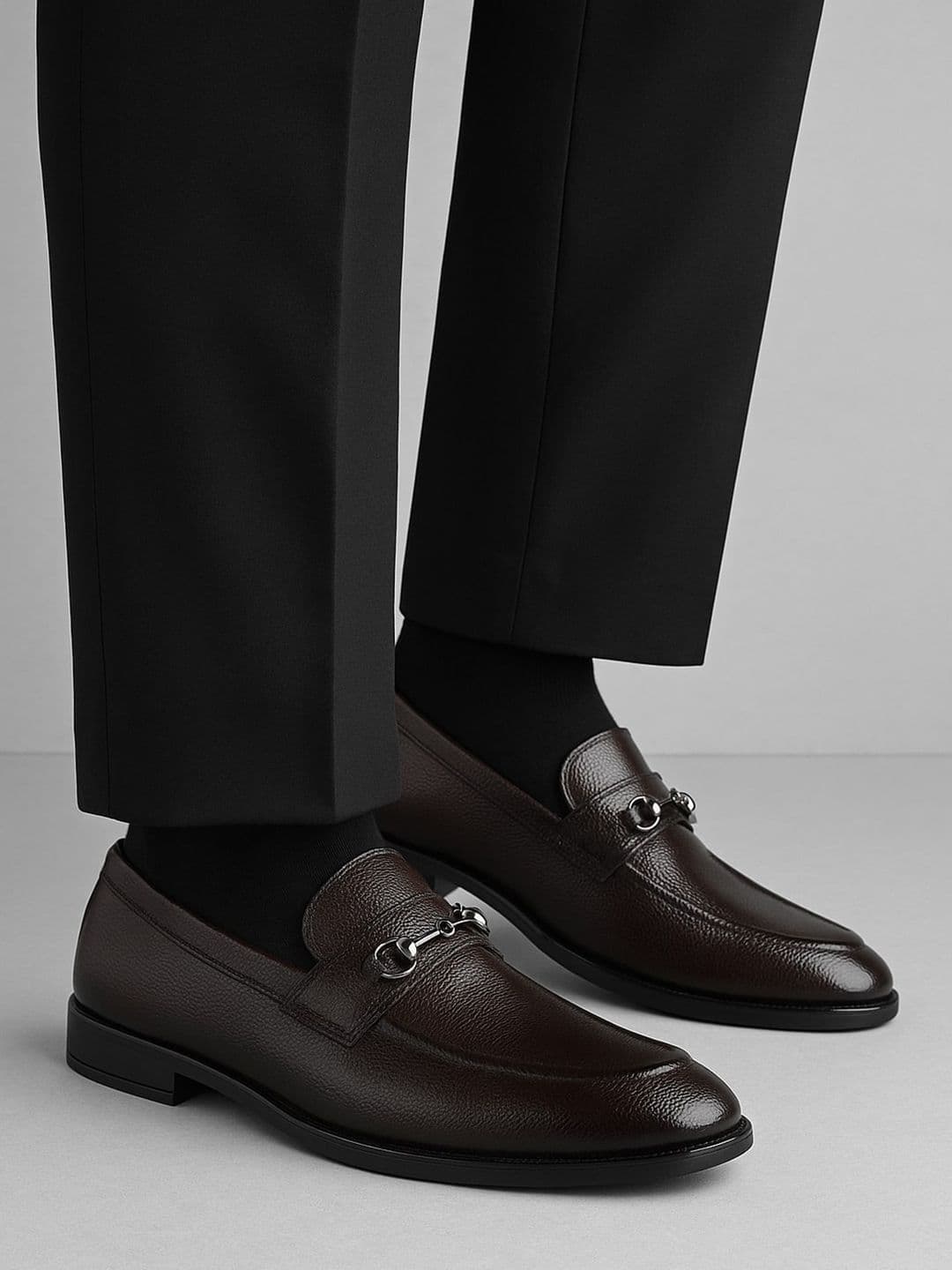 ASTEROID ALDO Men Brown Solid Slip On Synthetic Formal Loafers - view 1