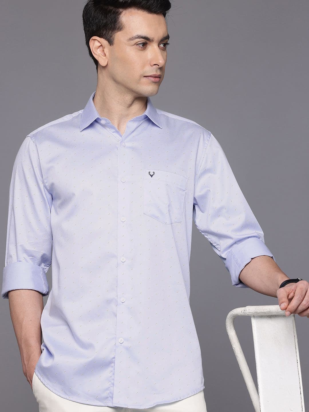 Allen Solly Classic Fit Micro Ditsy Printed Pure Cotton Casual Shirt - view 1