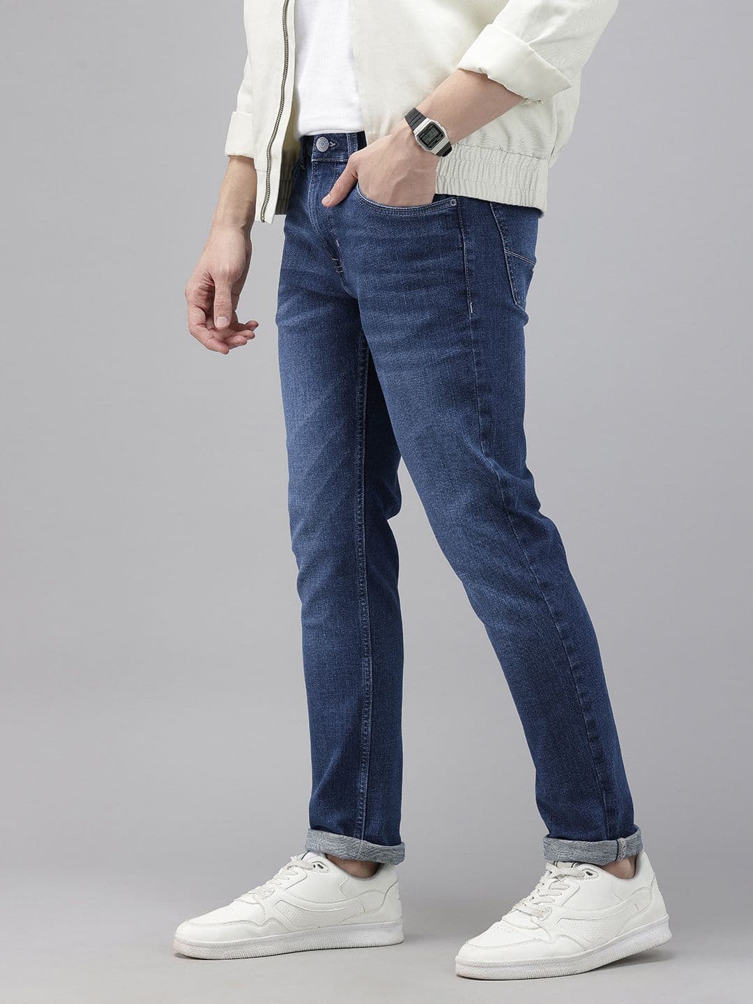 U.S. Polo Assn. Denim Co. Men Slim Tapered Fit Heavy Fade Stretchable Jeans - view 1