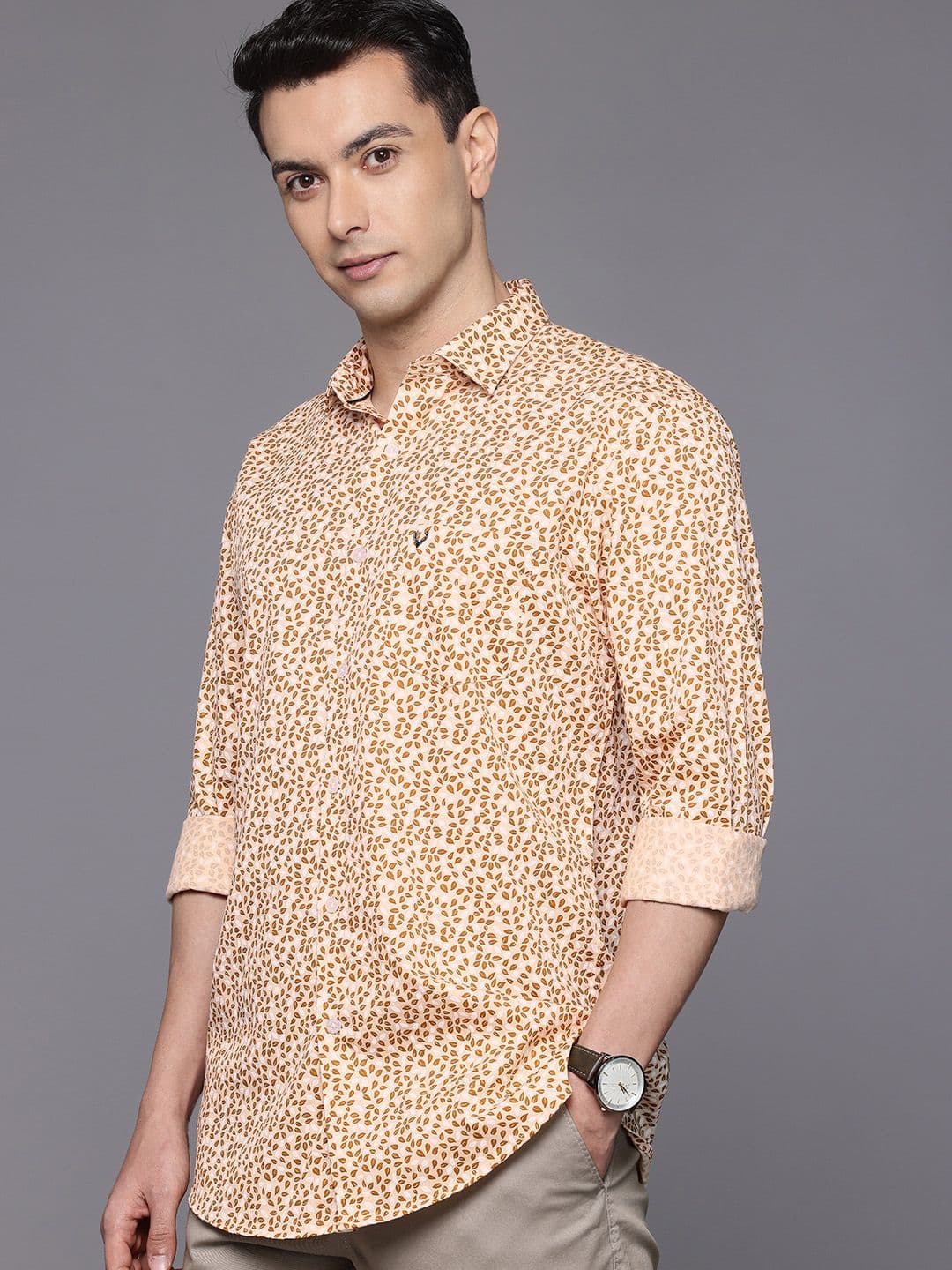 Allen Solly Classic Fit Tropical Printed Pure Cotton Casual Shirt - view 1