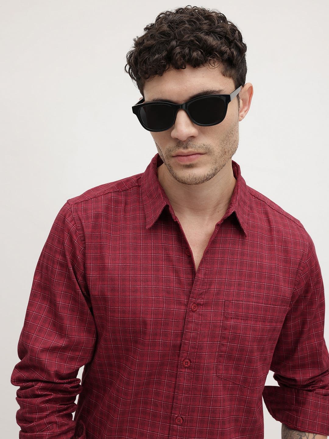 The Roadster Life Co. Tartan Checks Casual Shirt - view 1
