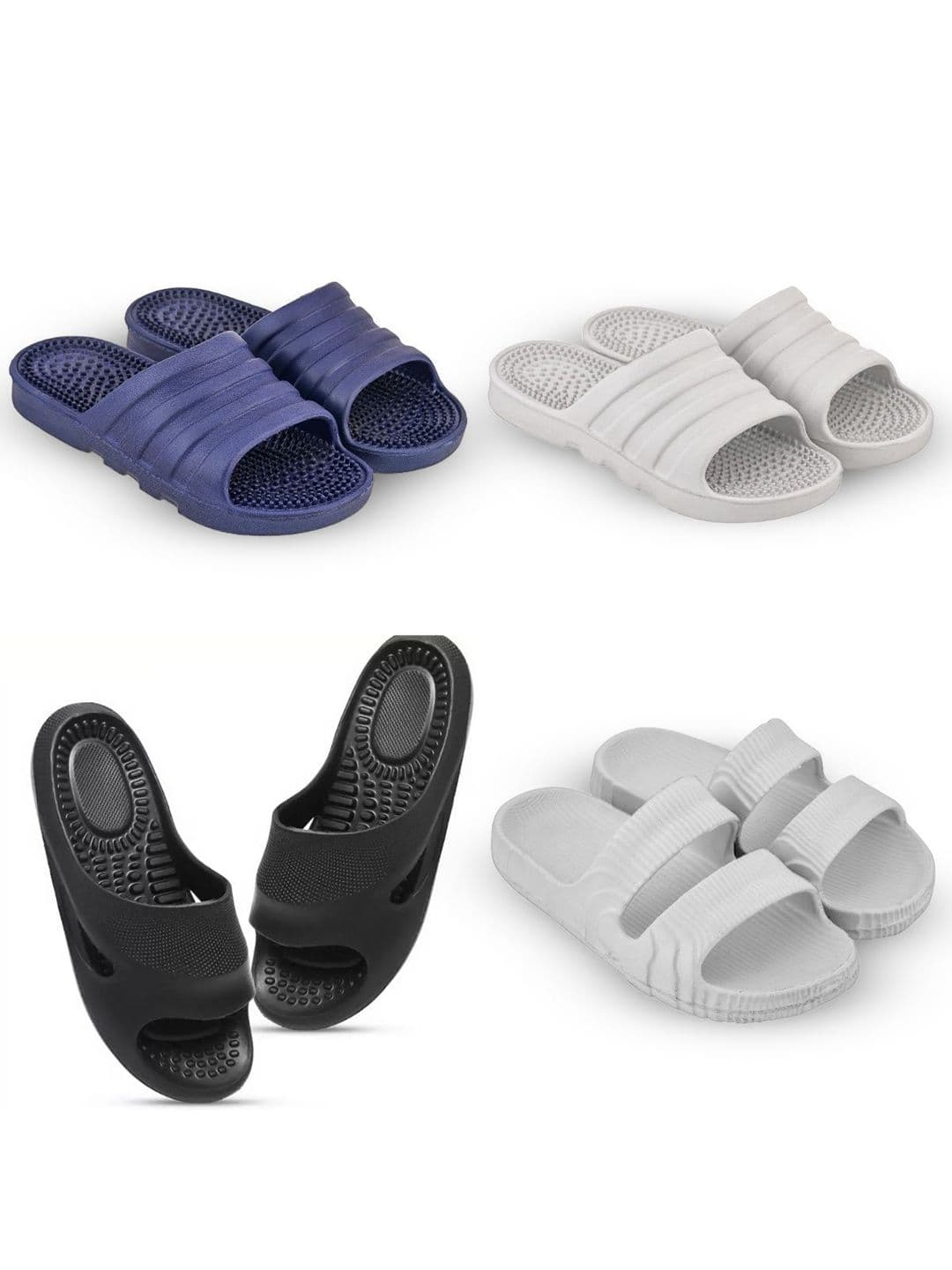 Feel alive Men Set Of 4 Lightweight Flip Flops - view 1