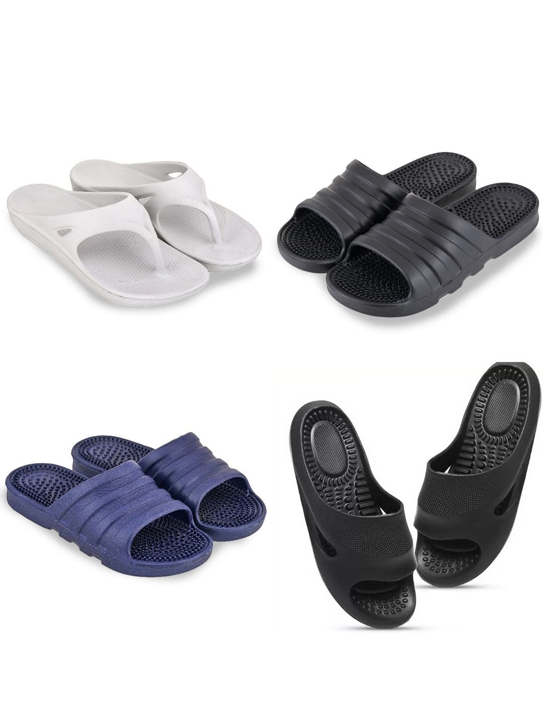 Feel alive Set Of 4 Ultra-Comfortable Lightweight Thong Flip-Flops - view 1