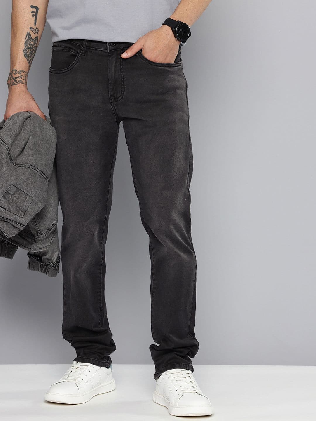 Mufti Men BOM 062 Relaxed Straight Fit Stretchable Jeans - view 1