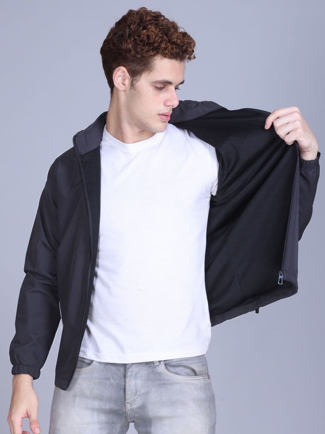 TFA THE FASHION ADDICTION Windcheater Training Or Gym Biker Jacket - view 1