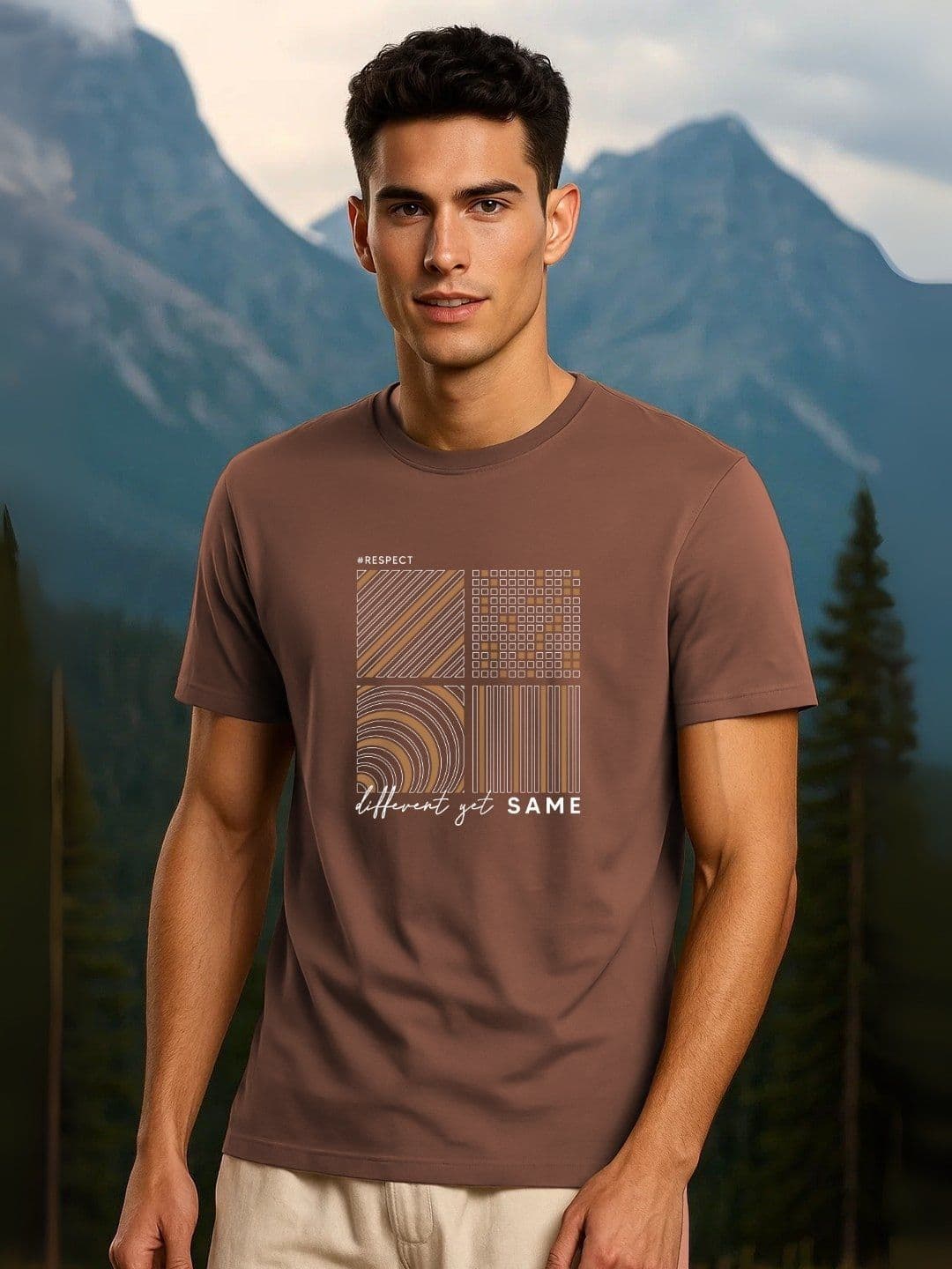 NOBERO Graphic Printed Short Sleeves Pure Cotton T-shirt - view 1