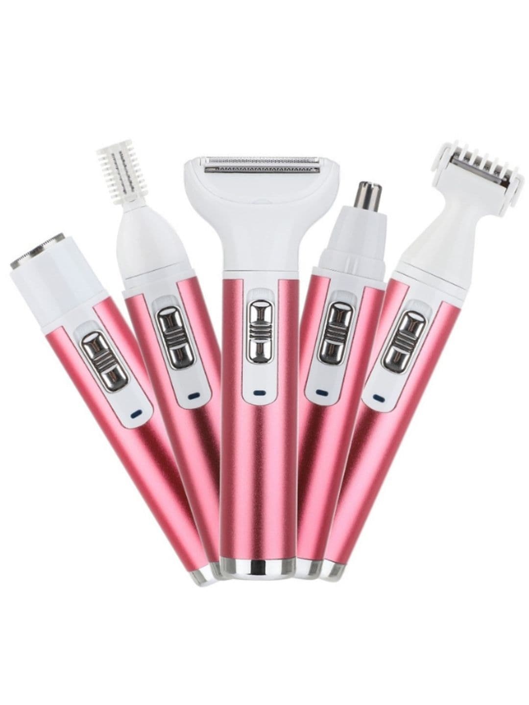 semino 5 In 1 Portable Electric Shaver Razor Trimmer Set - Pink - view 1