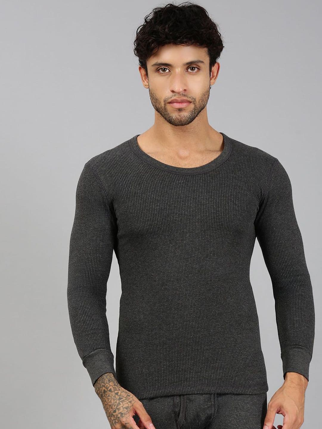 Lux Cozi Pure Cotton Round Neck Thermal Top - view 1