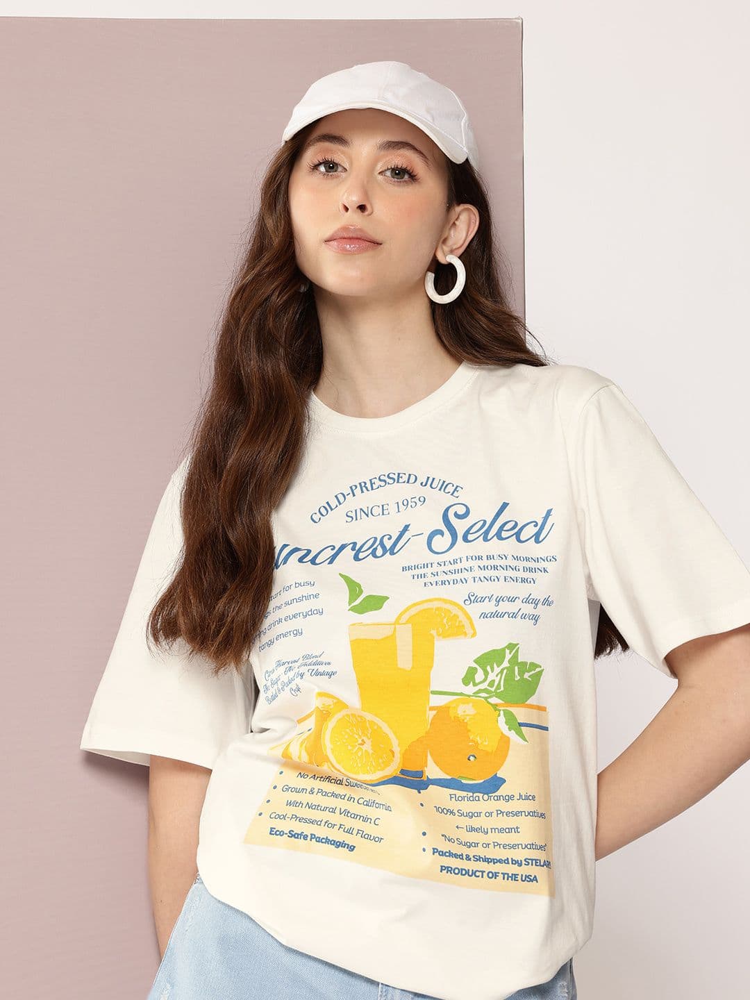 DILLINGER Women Printed Round Neck Oversized Tshirts - view 1