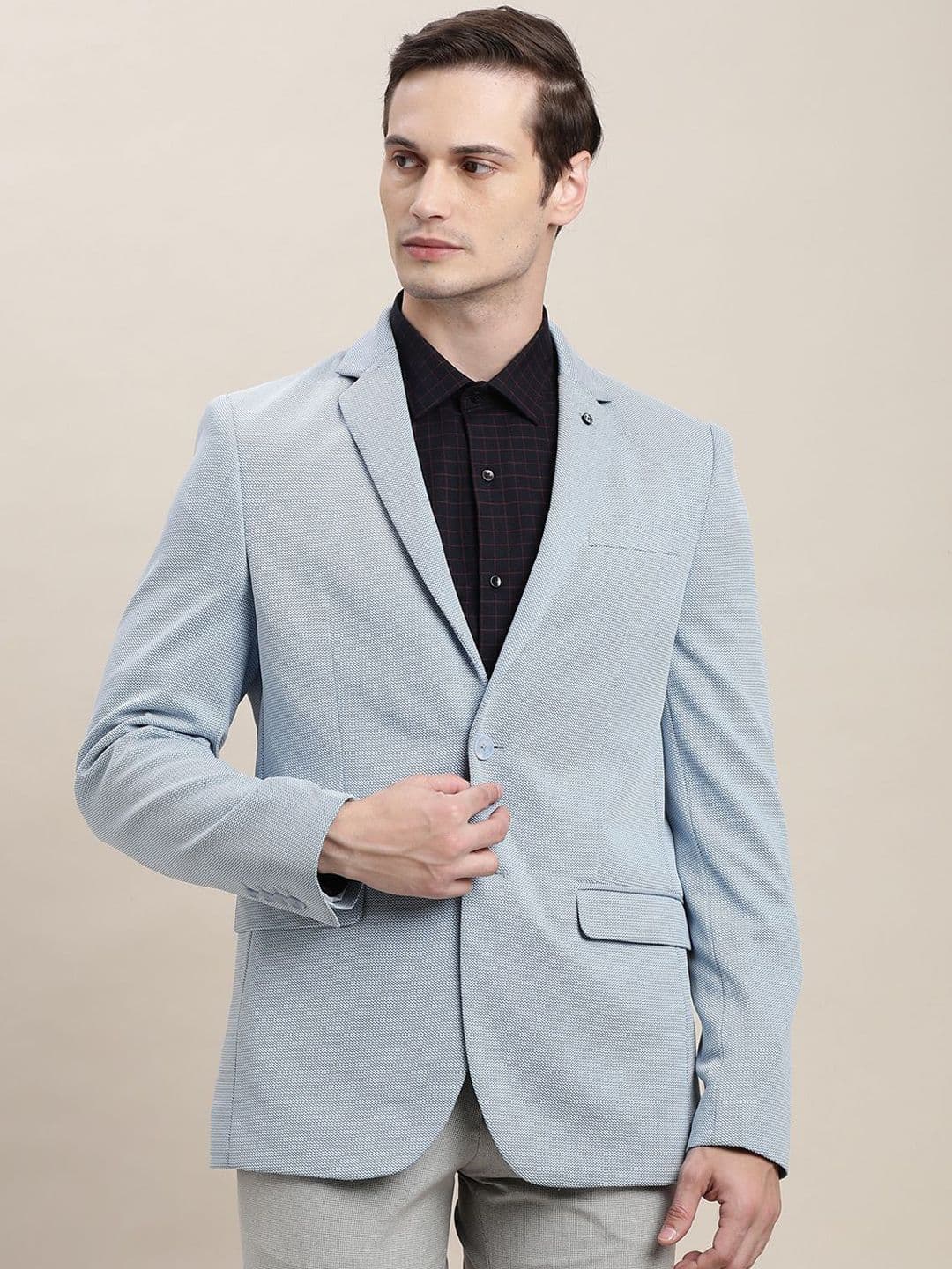 Turtle Self Designed Tailored-Fit Single Breasted Blazer - view 1