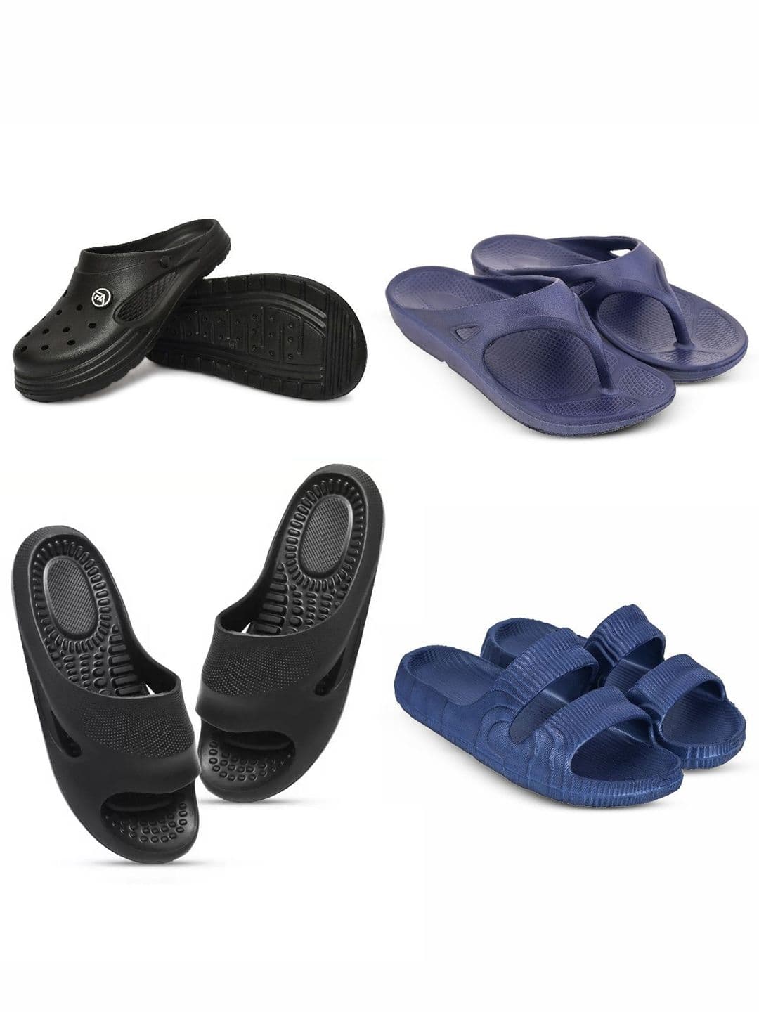 Feel alive Men Set of 4 Lightweight Flip Flops - view 1