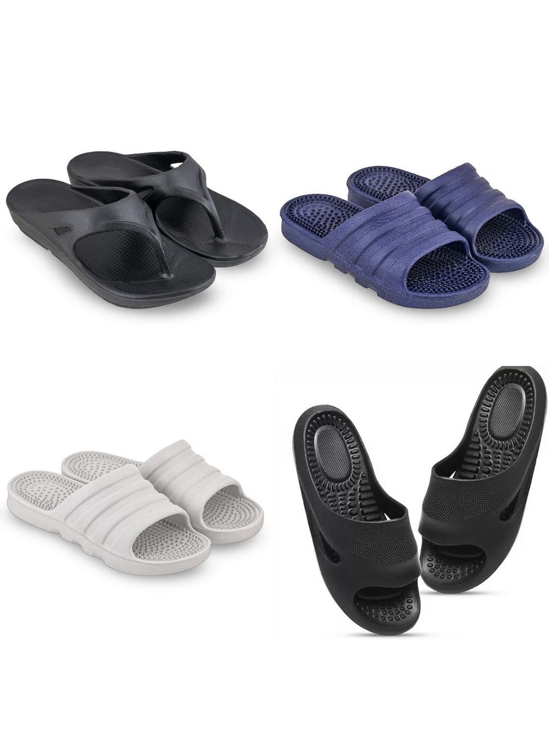 Feel alive Men Set of 4 Flip Flops - view 1