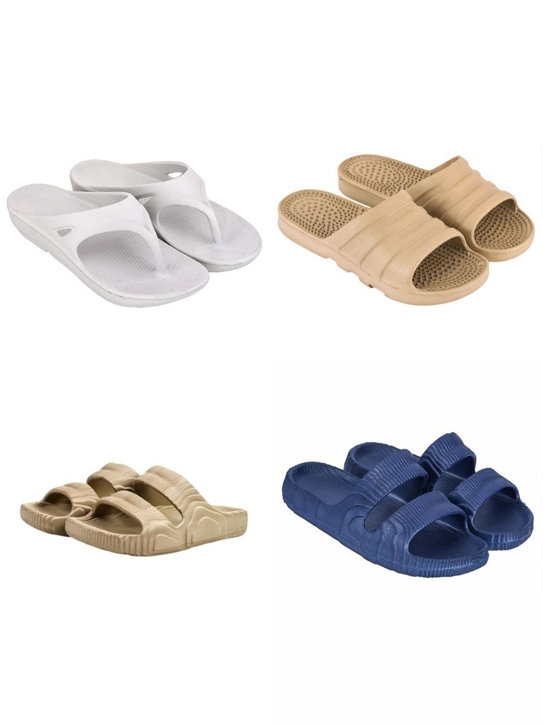Feel alive Men Set of 4 Lightweight Flip Flops - view 1