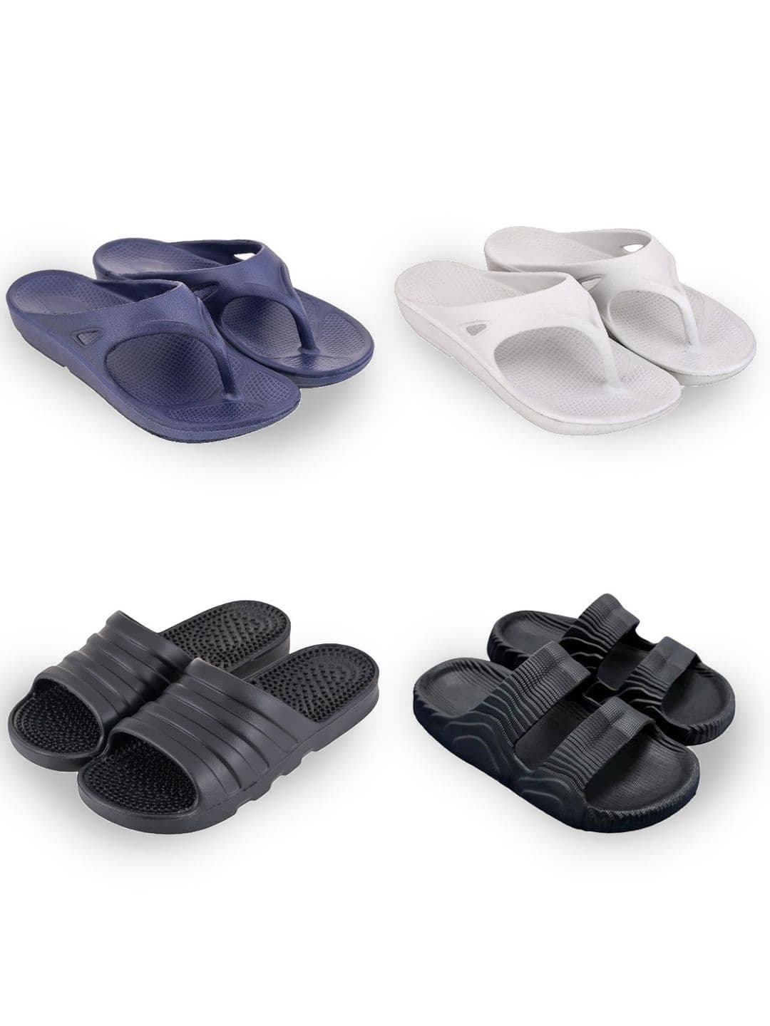 Feel alive Men Set of 4 Sliders Flip Flops - view 1