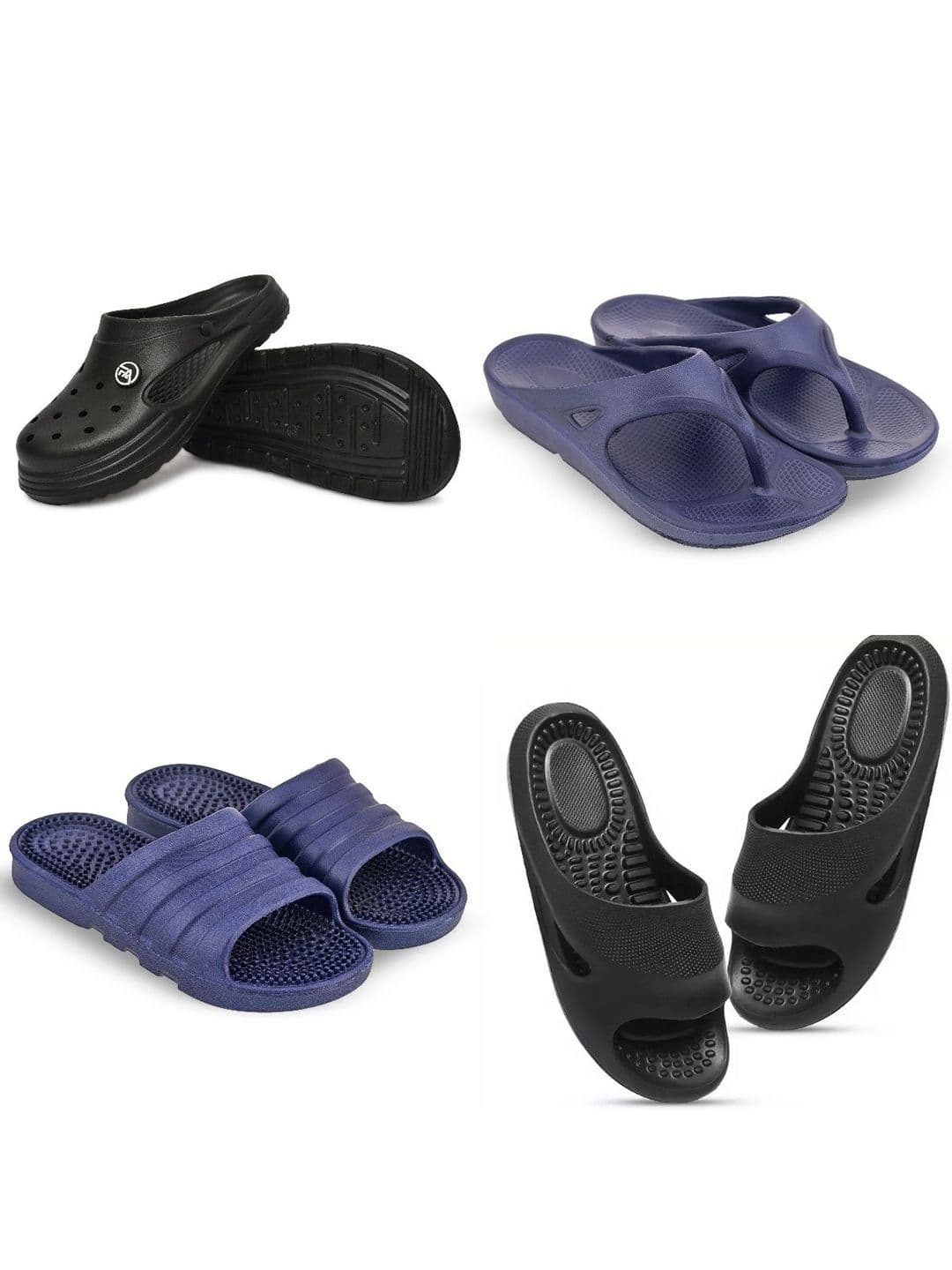 Feel alive Men Pair Of 4 Ultra-Comfortable & Lightweight Sliders - view 1