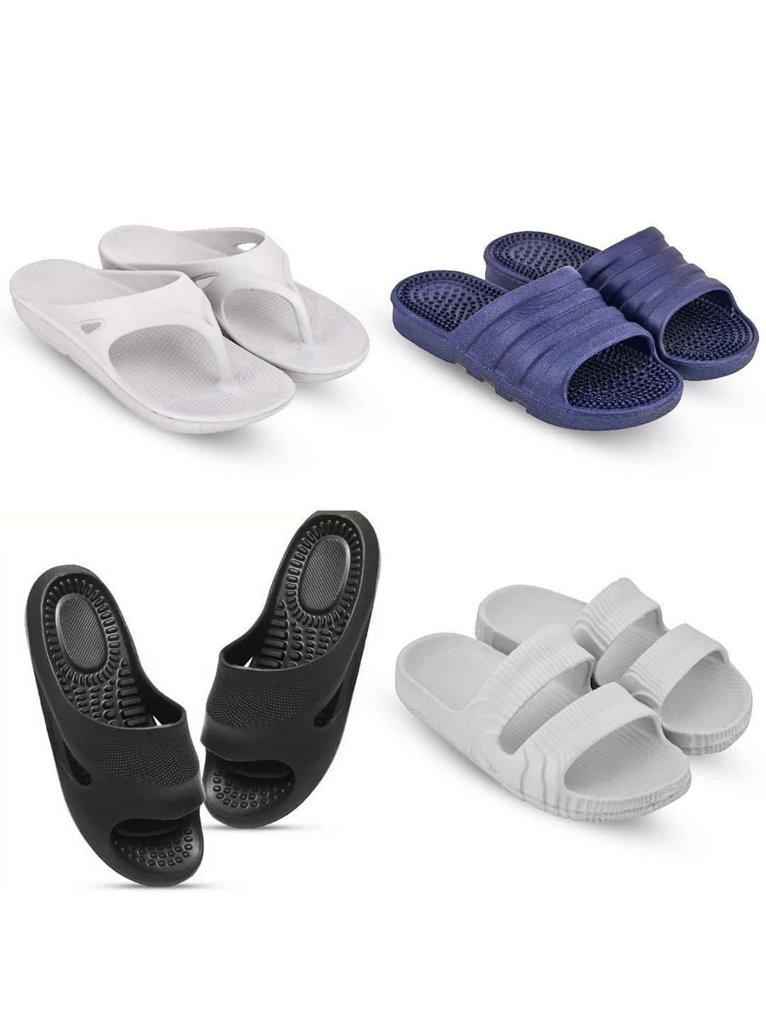 Feel alive Men Set of 4 Self Design Sliders - view 1