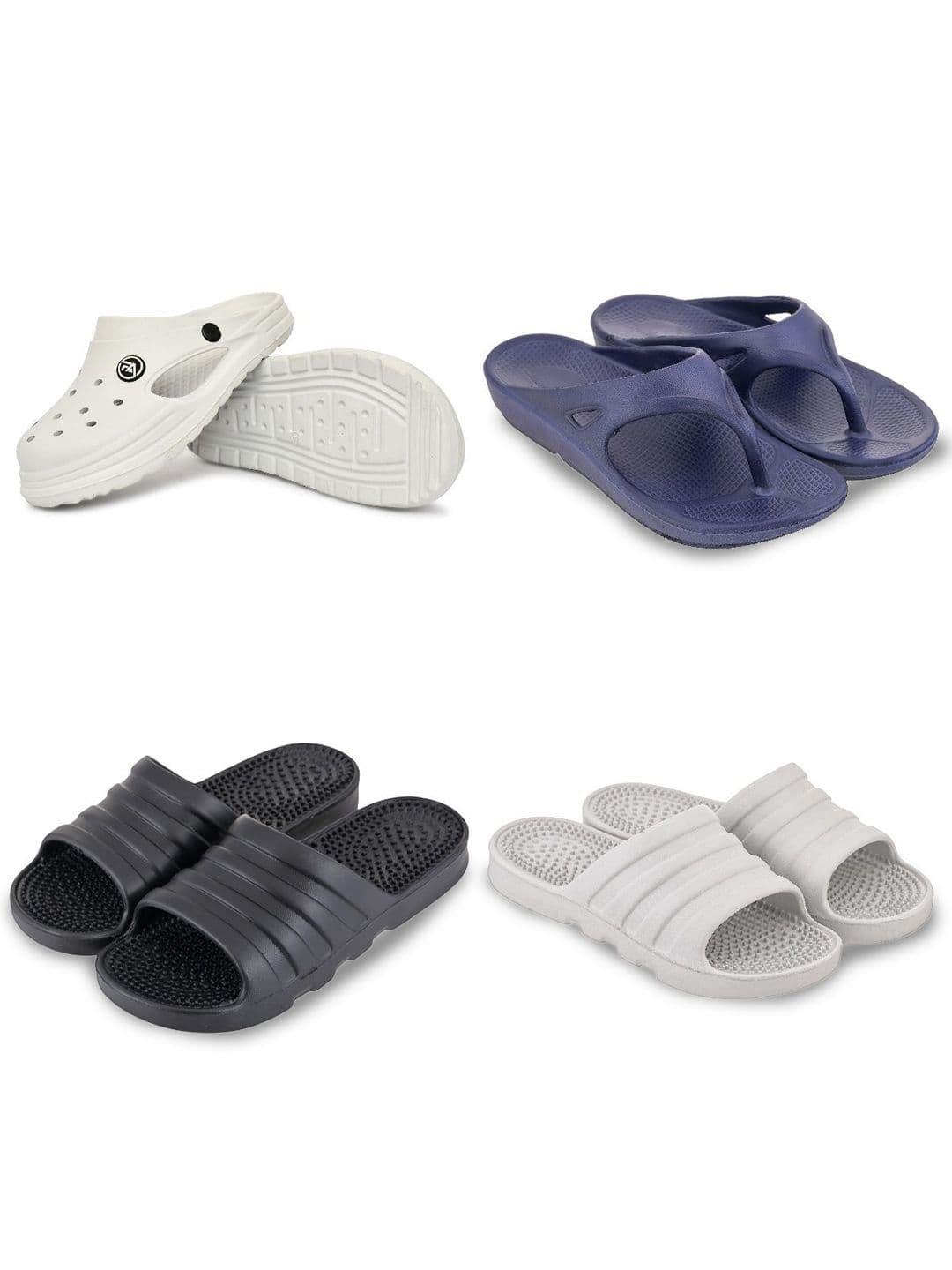 Feel alive Men Pack of 4 Flip Flops - view 1