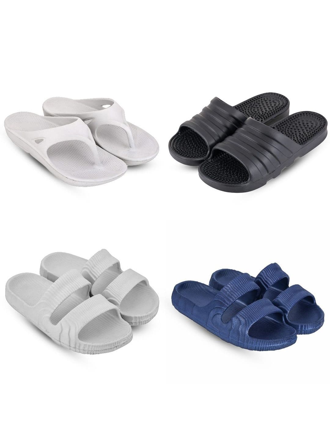 Feel alive Men Set of 4 Lightweight Flip Flops - view 1