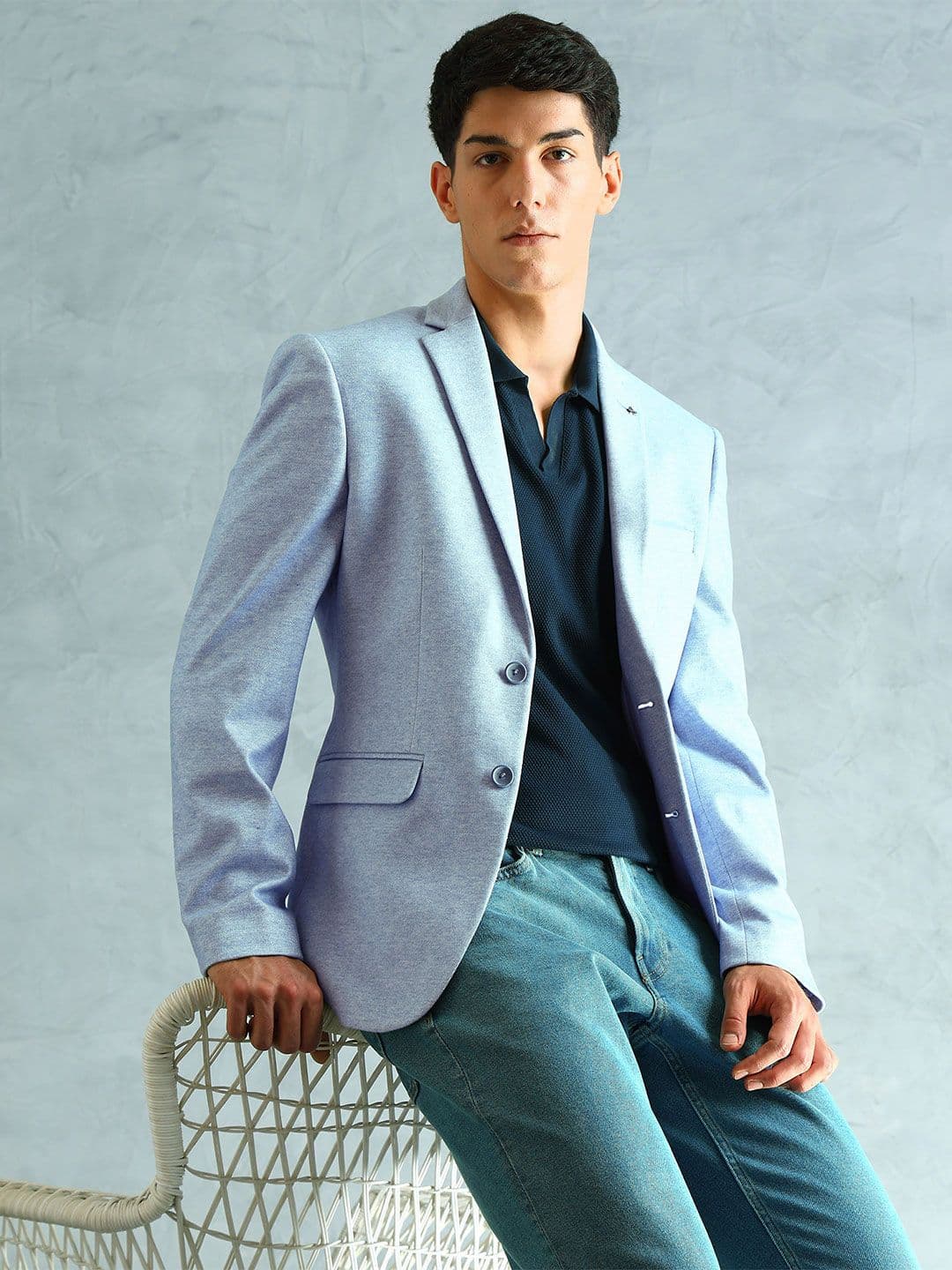 Arrow Men Slim Fit Smart Knit Blazer - view 1