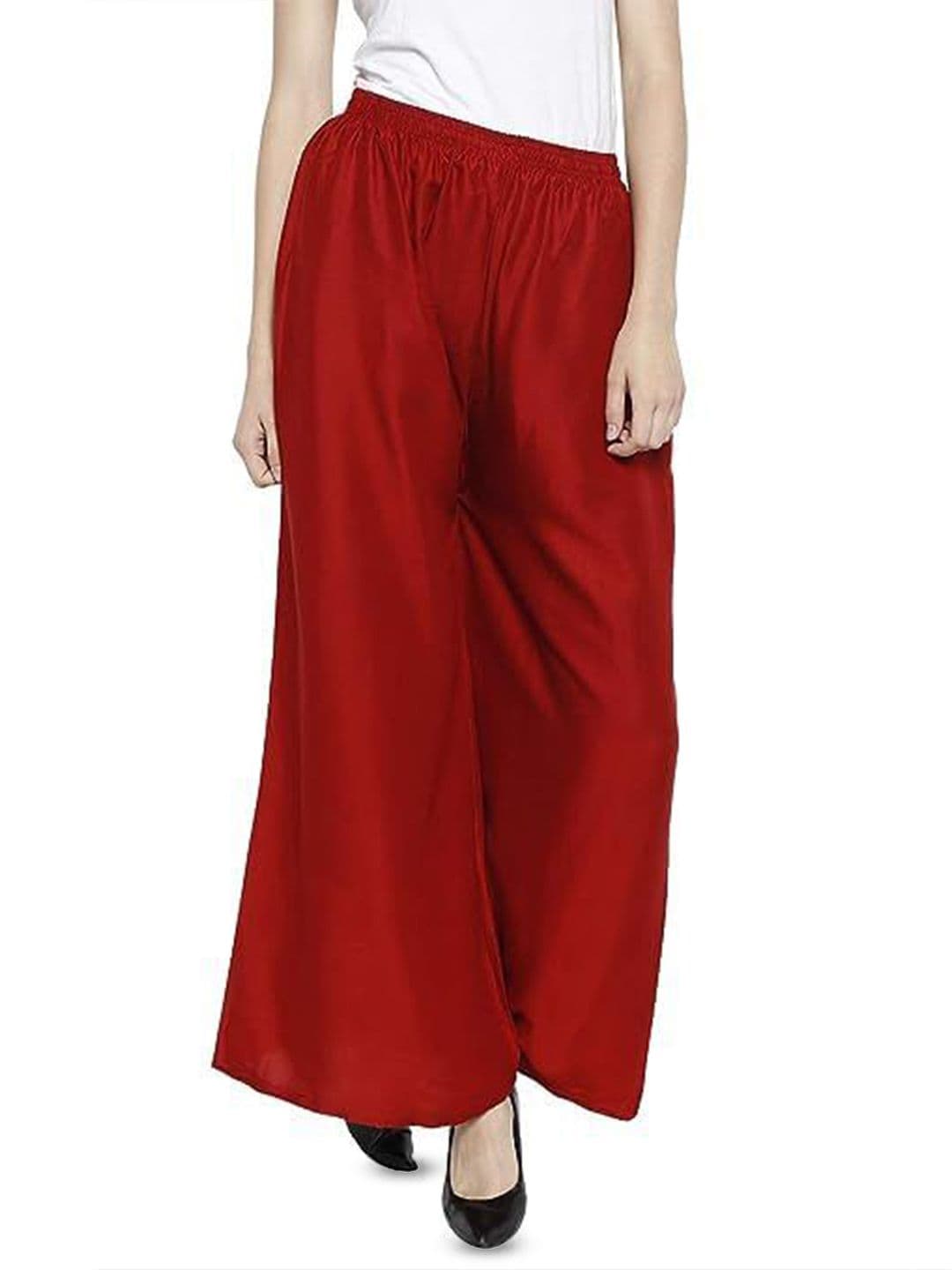 Thrifty Thread Women Solid Flared Palazzos - view 1