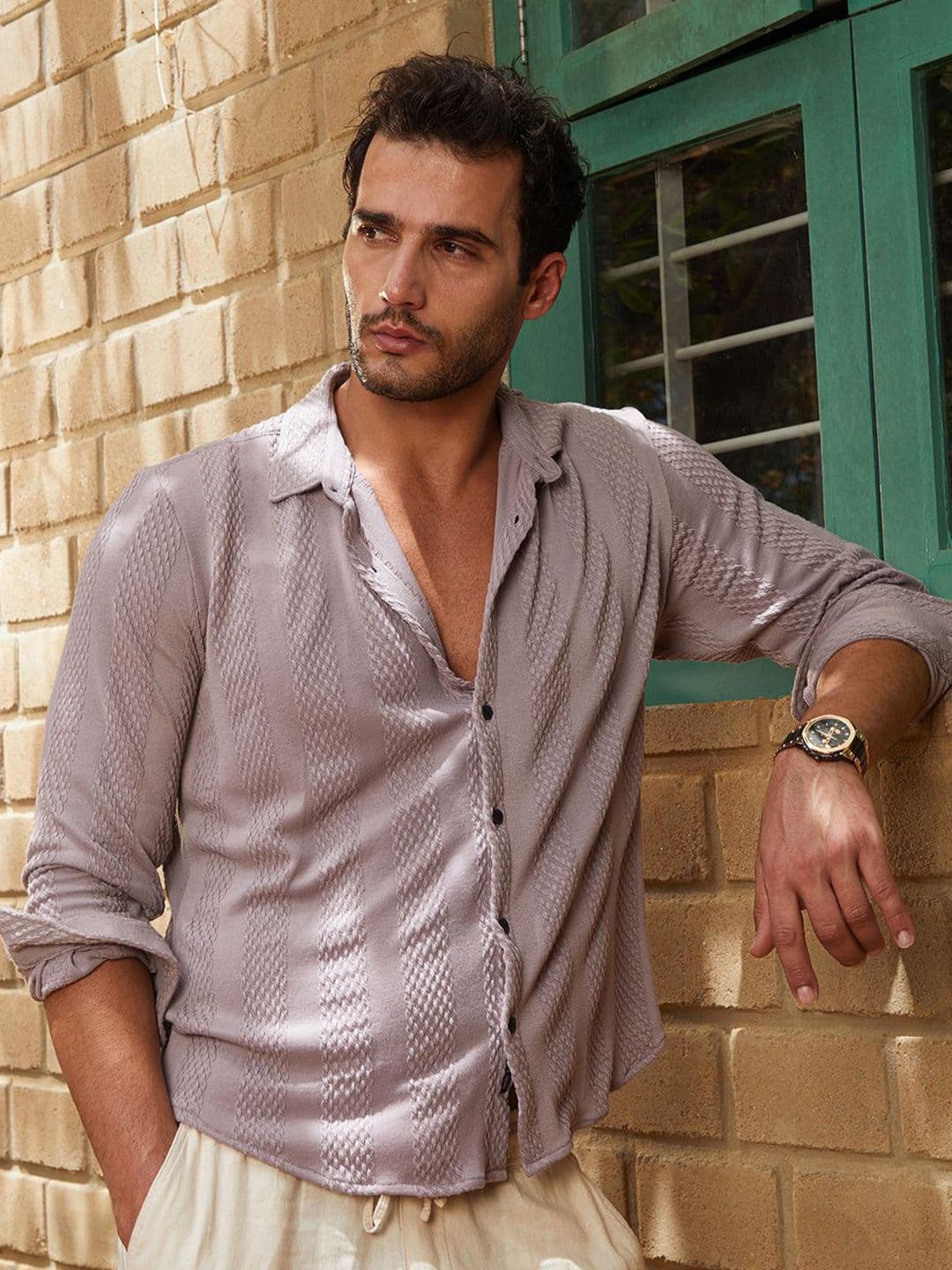 CAHOOT Comfort Spread Collar Casual Cotton Shirt - view 1