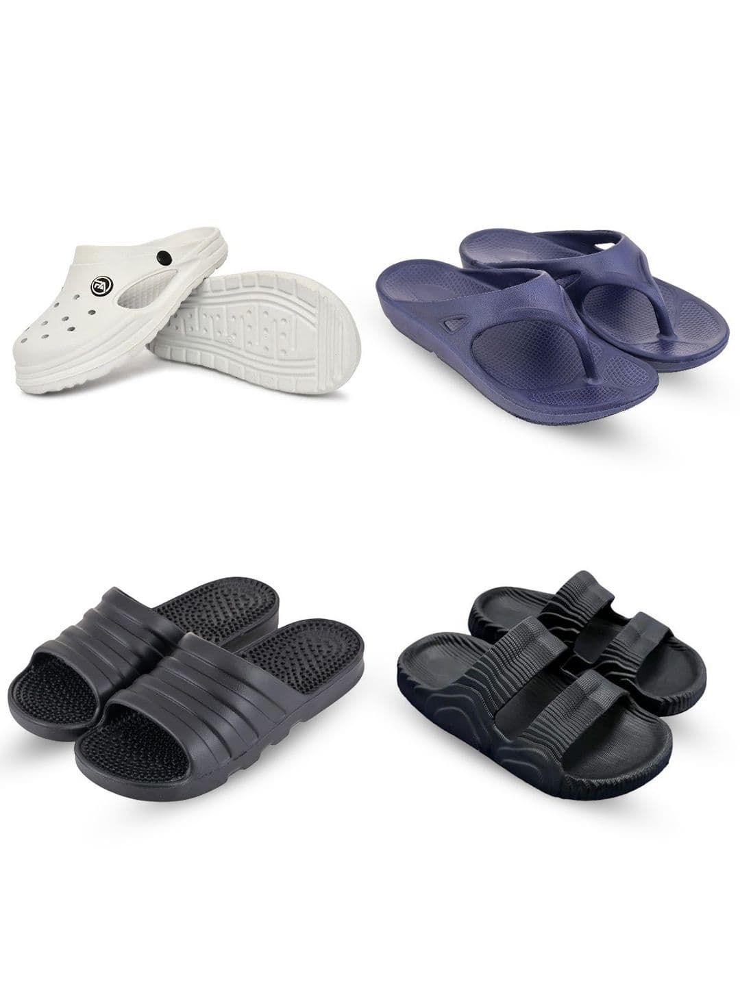 Feel alive Men Pair Of 4 Ultra-Comfortable & Lightweight Sliders - view 1
