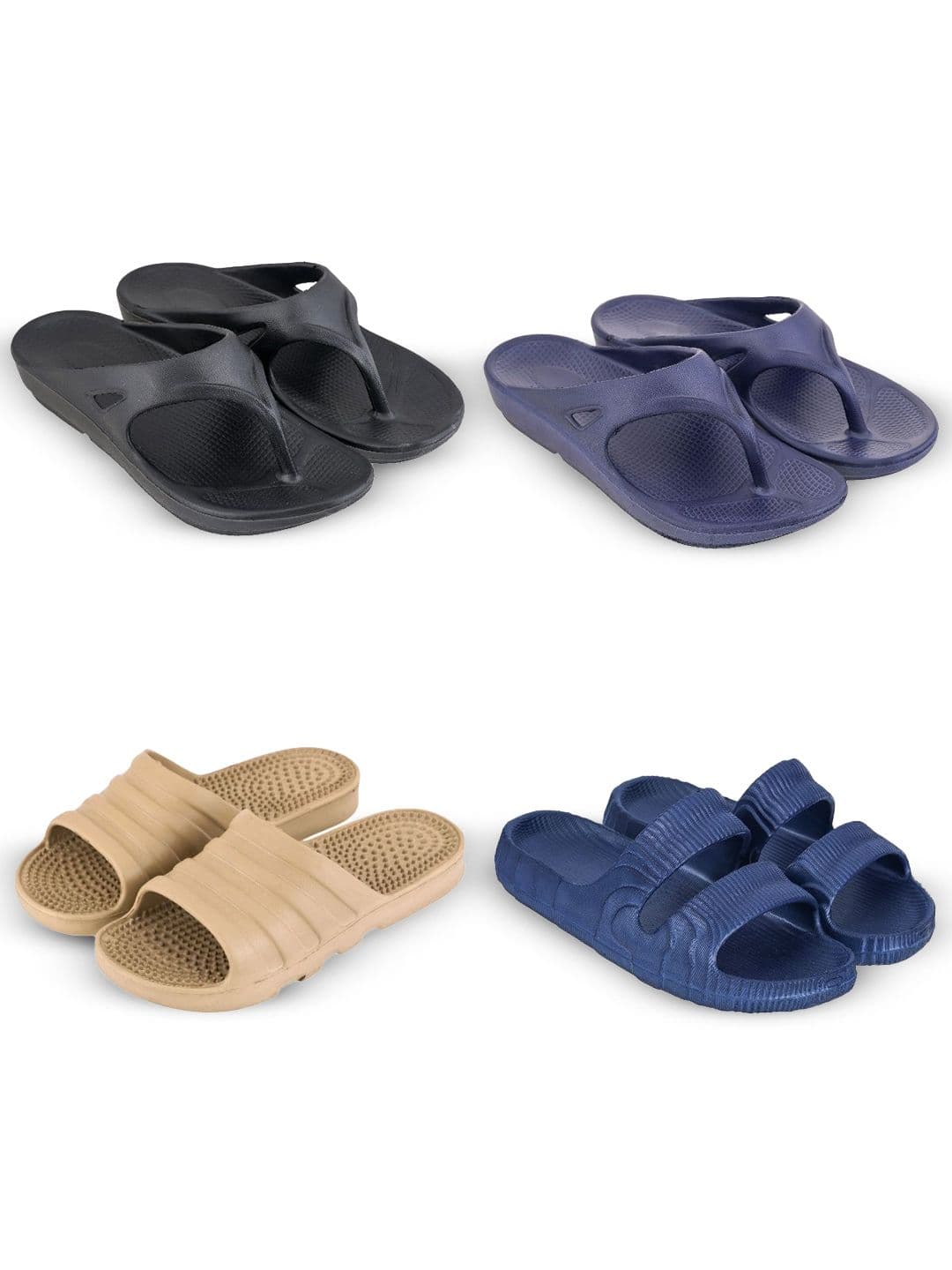 Feel alive Men Set of 4 Flip Flops - view 1