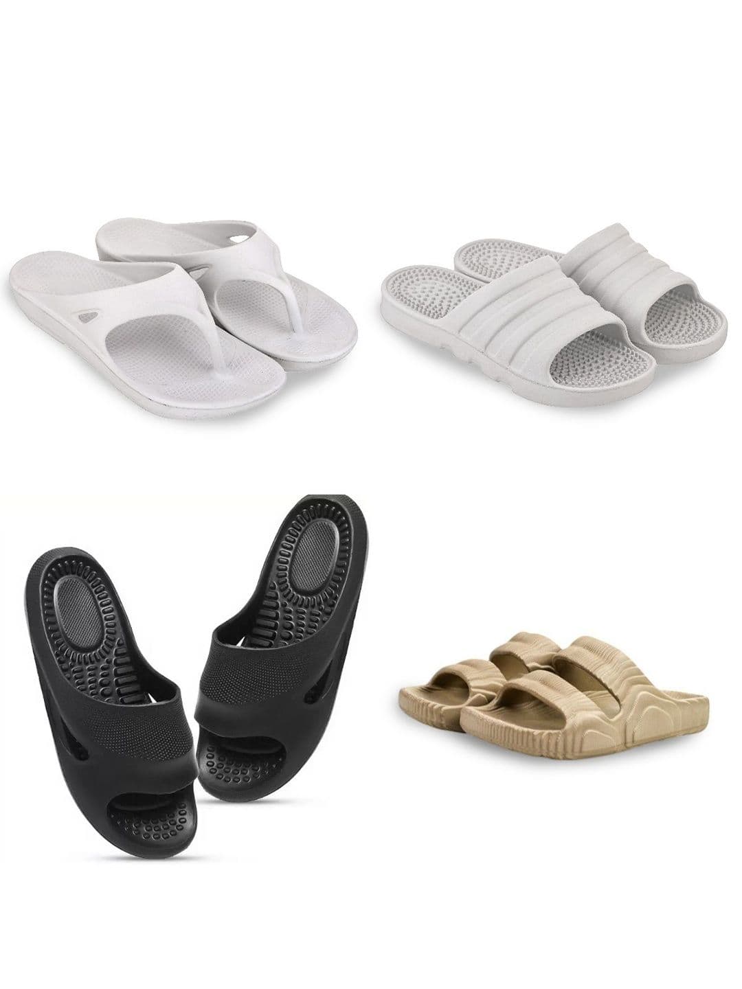 Feel alive Men Pack of 4 Lightweight Flip Flops - view 1