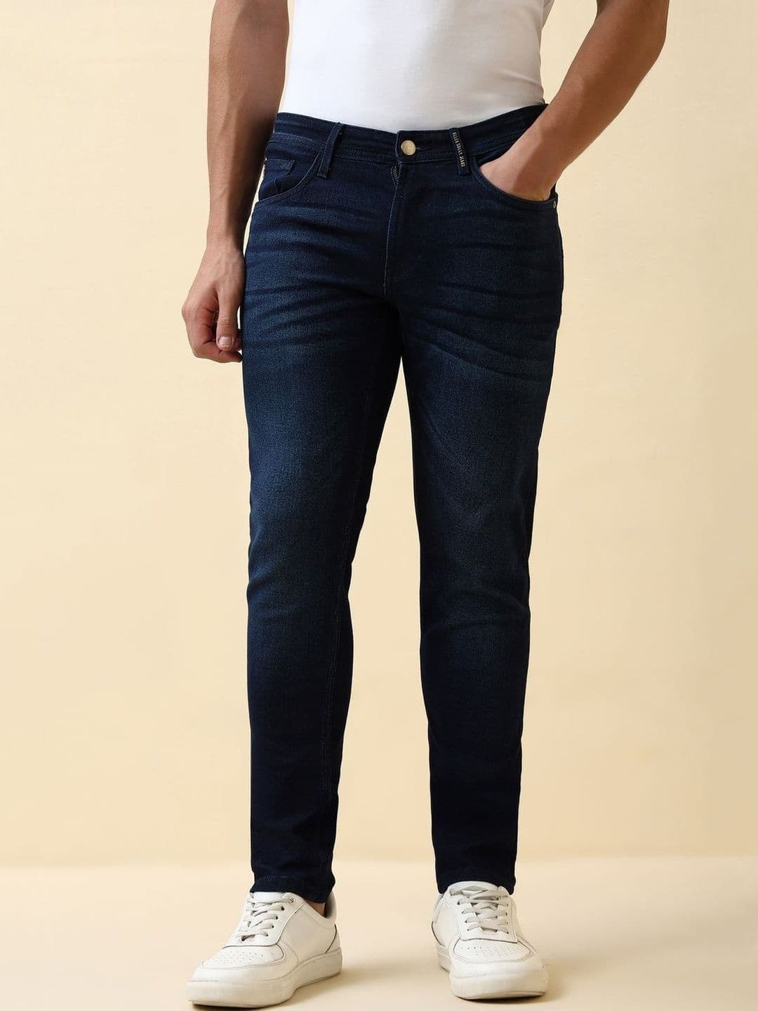 Allen Solly Men Skinny Fit Mid-Rise Light Fade Jeans - view 1
