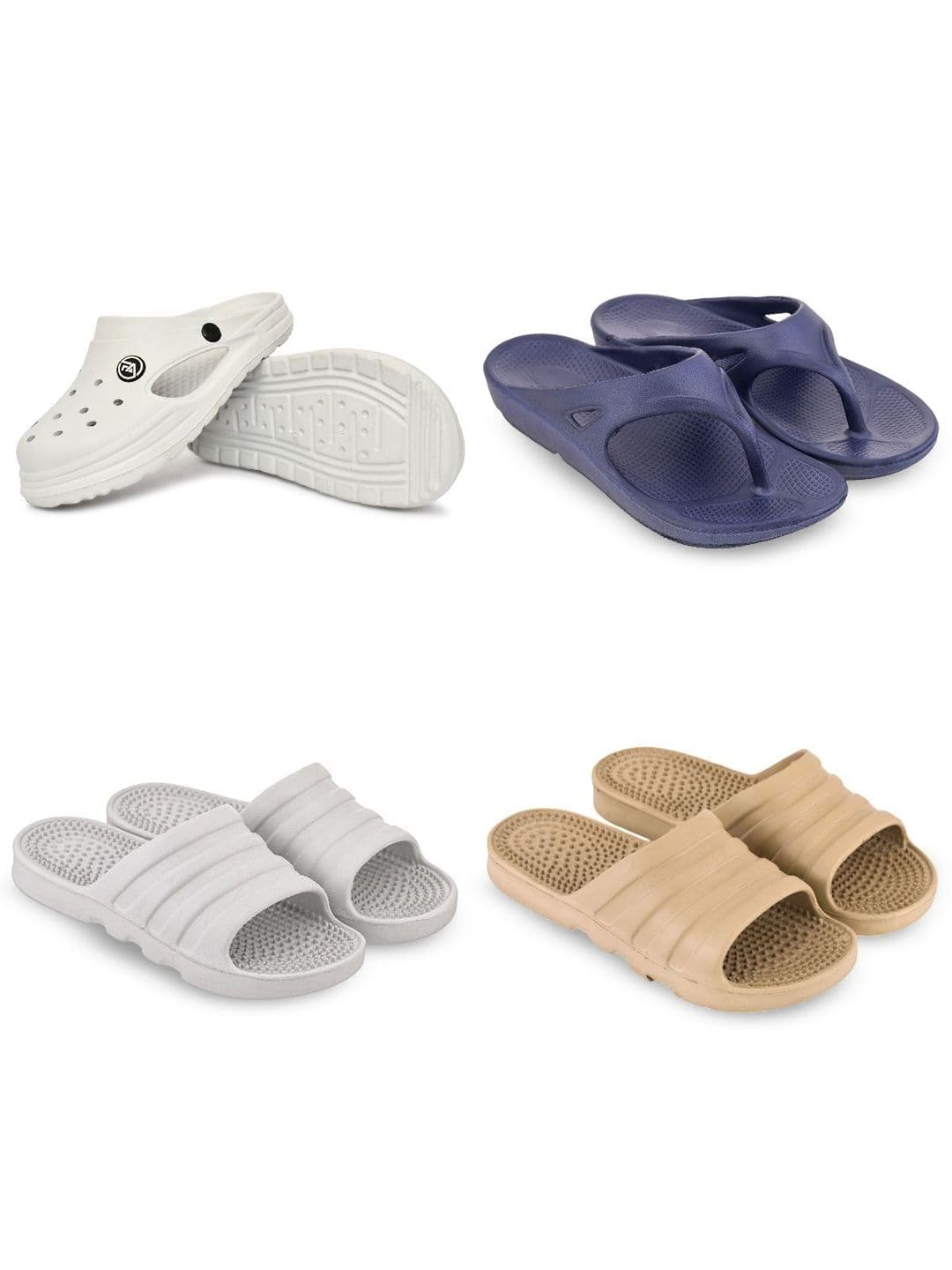 Feel alive Men Set of 4 Ultra-Comfortable Lightweight EVA Clogs - view 1