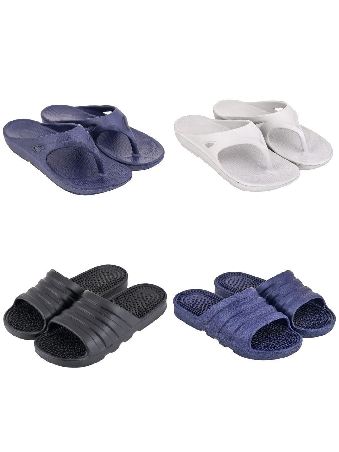 Feel alive Men Pack of 4 Lightweight Flip Flops - view 1