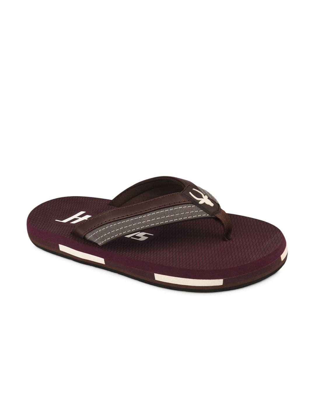 HIROLAS Men Printed Lightweight Thong Flip-Flops - view 1