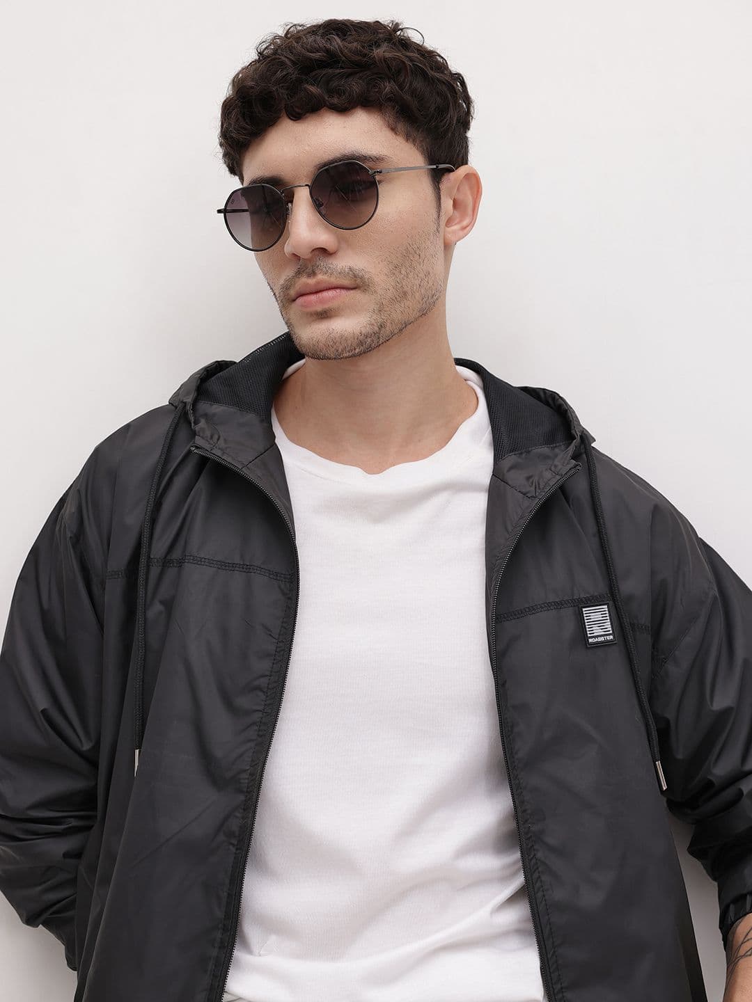 The Roadster Life Co. Hooded Paneled Packable Bomber Jacket - view 1