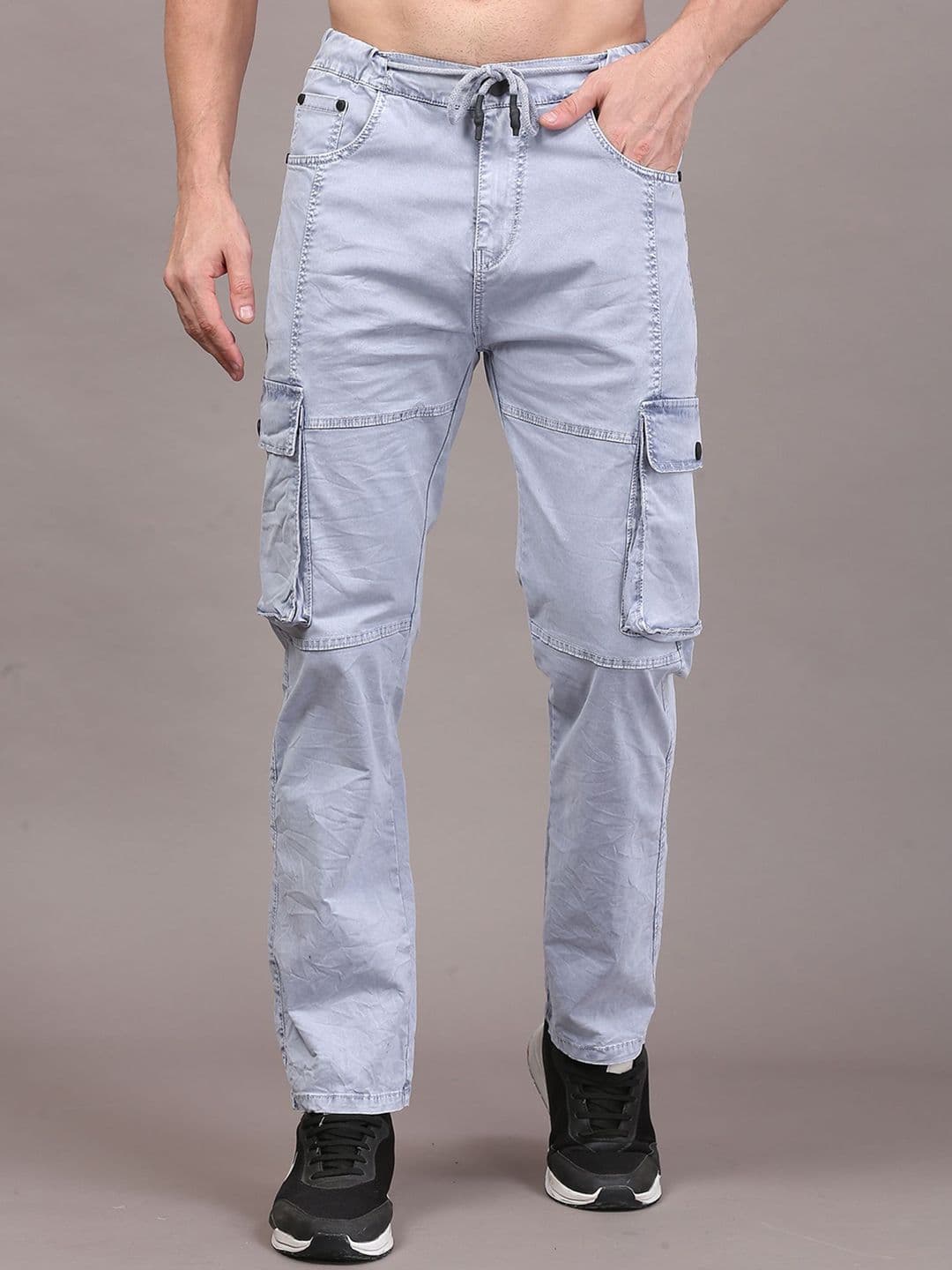 COY Men Comfort Relaxed Fit Mid-Rise Mildly Distressed Heavy Fade Stretchable Jeans - view 1
