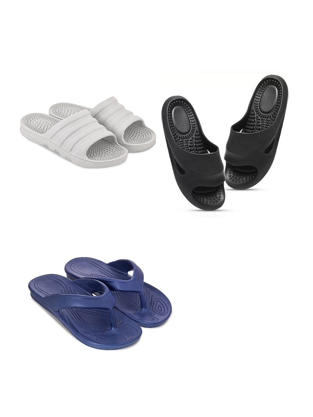 Feel alive Men Set of 3 Flip Flops - view 1