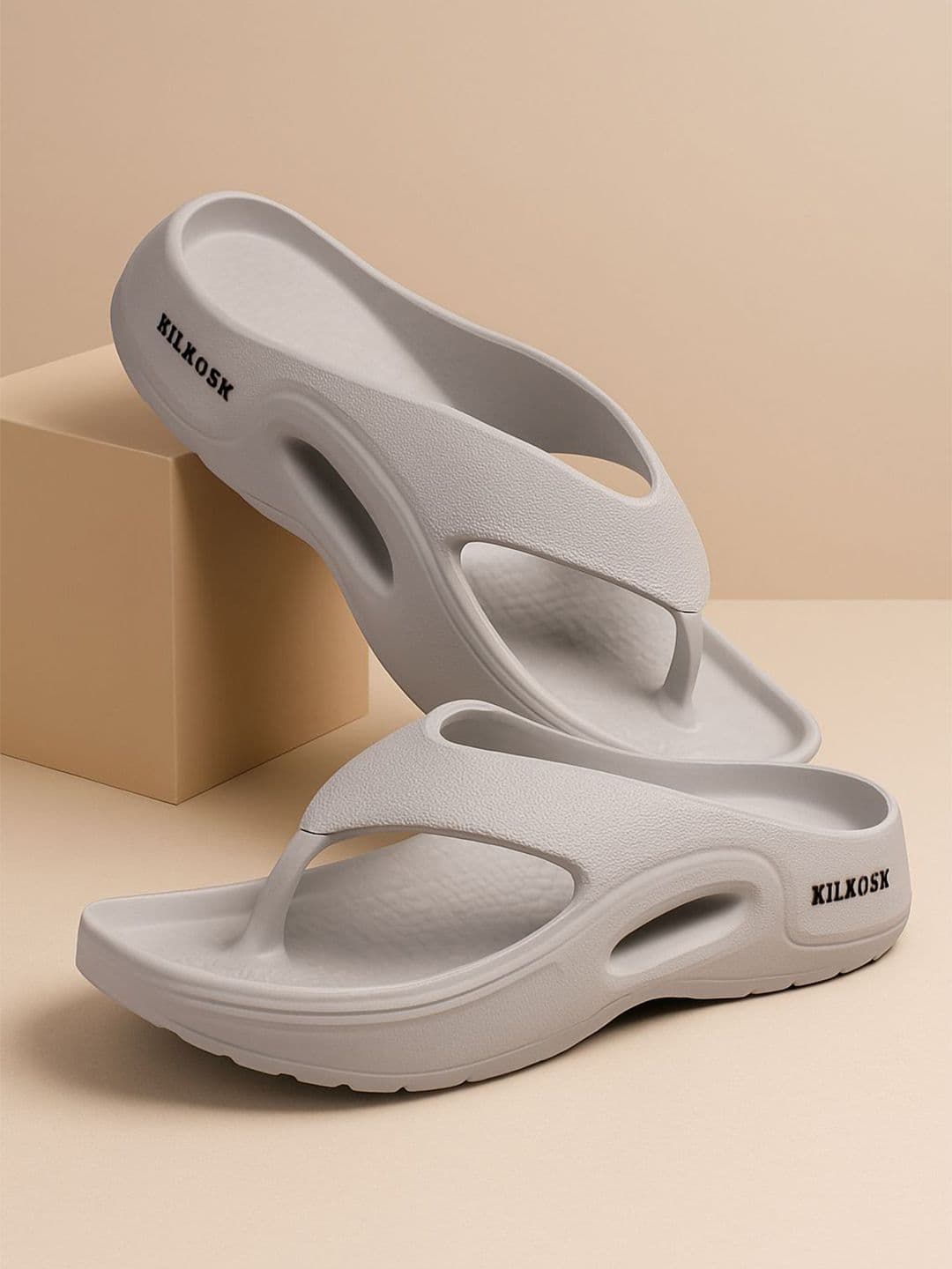 Killer Men Self Design Thong Flip-Flops - view 1