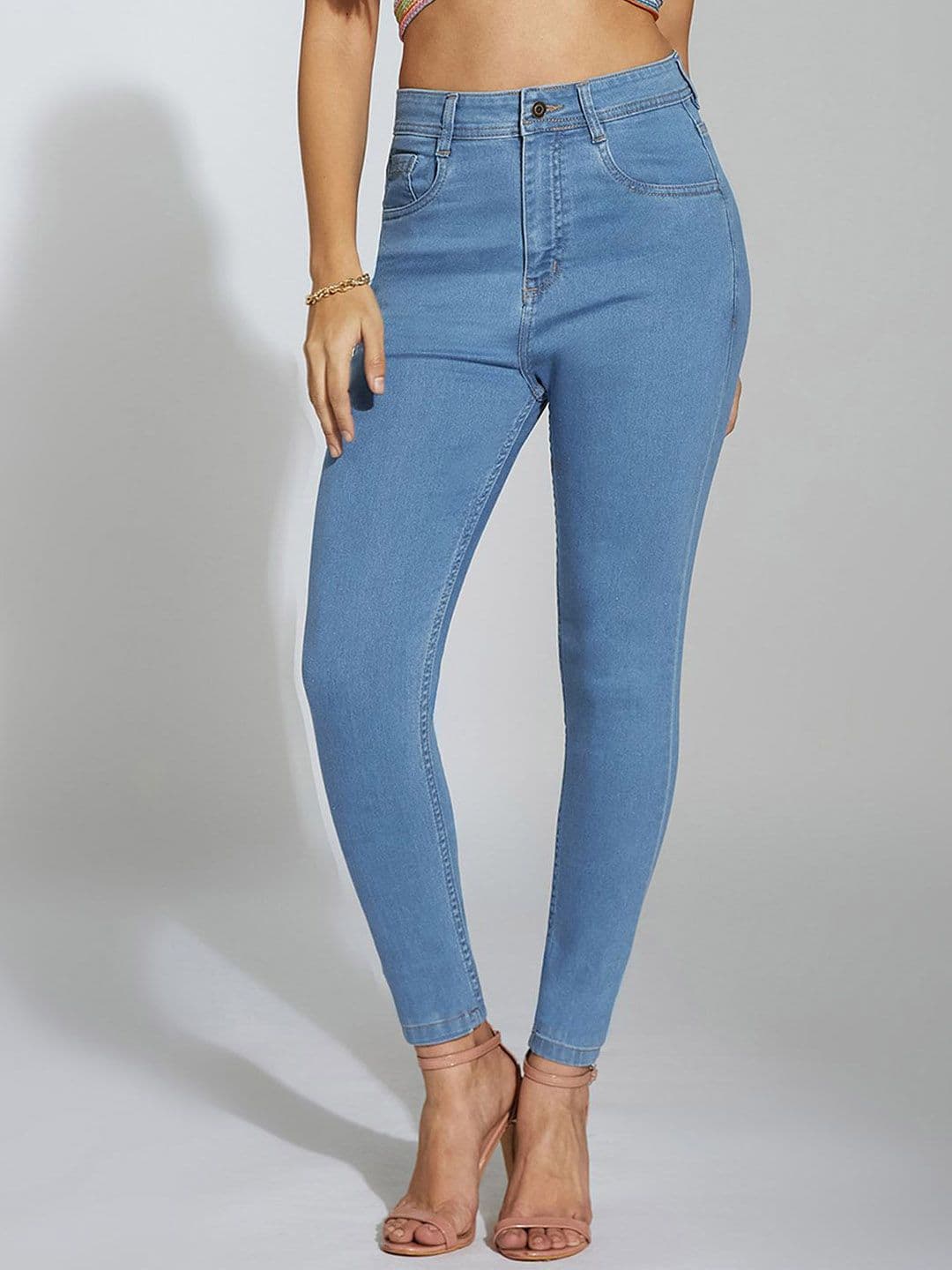 Miss Chase Western Tanager Women Skinny Fit High-Waist Stretchable Denim Jeans - view 1