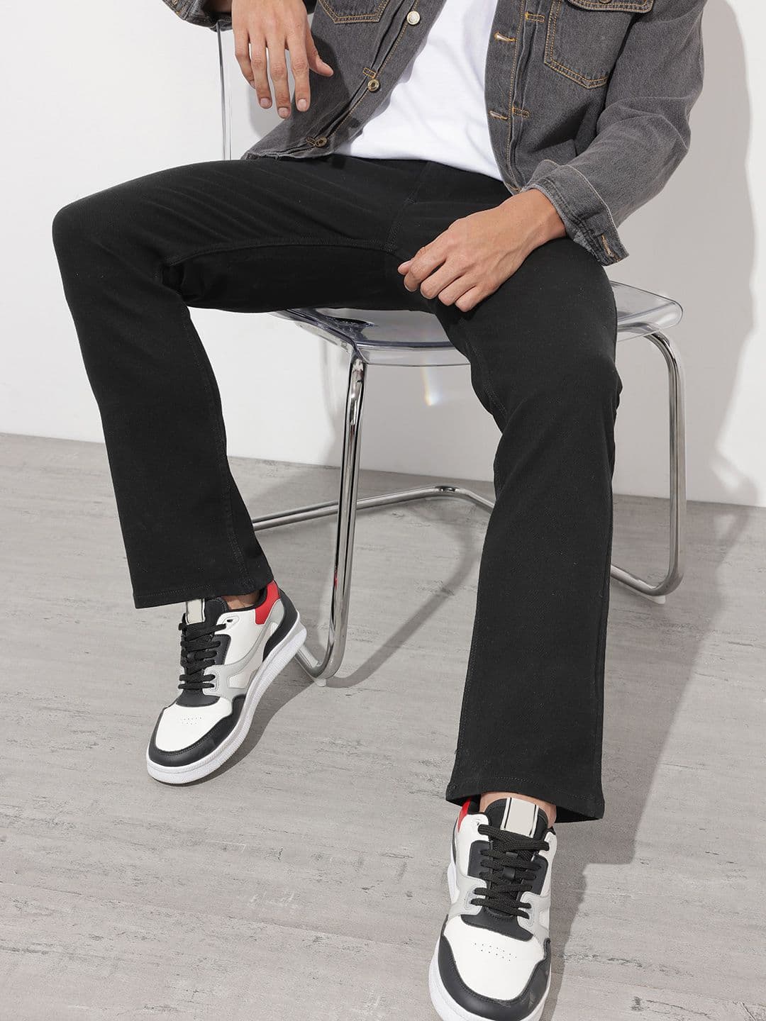 The Roadster Life Co. Men Bootcut Stretchable Jeans - view 1